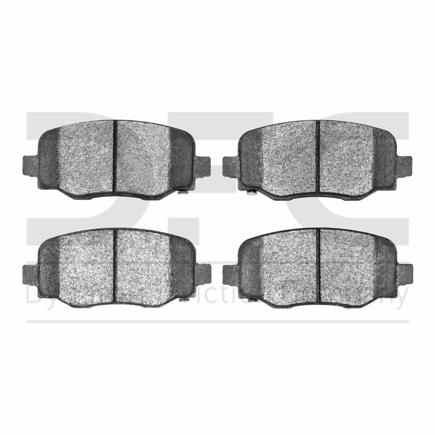 Dynamic Friction Company Disc Brake Pad Set  top view frsport 1551-1734-00