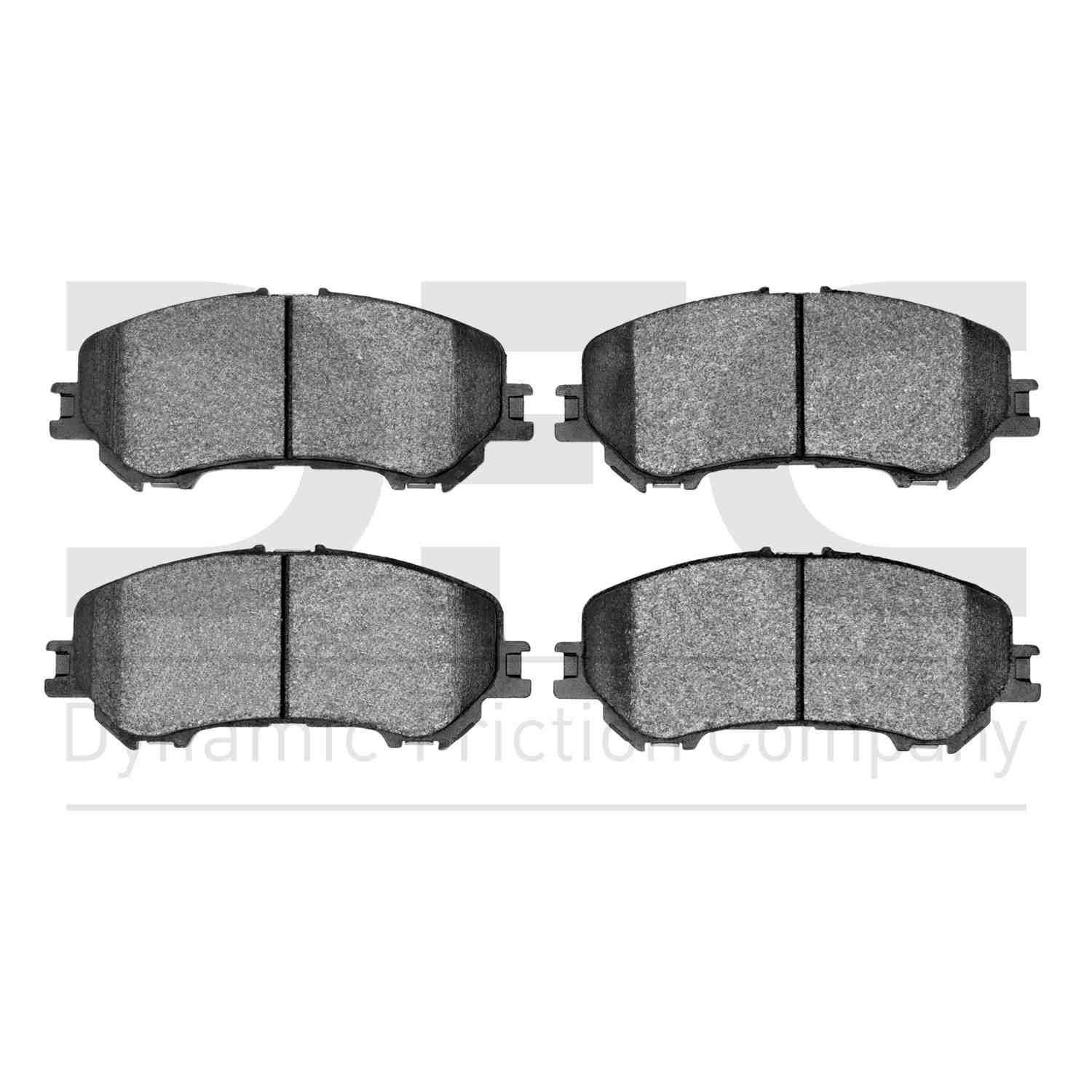 Dynamic Friction Company Disc Brake Pad Set  top view frsport 1551-1737-00