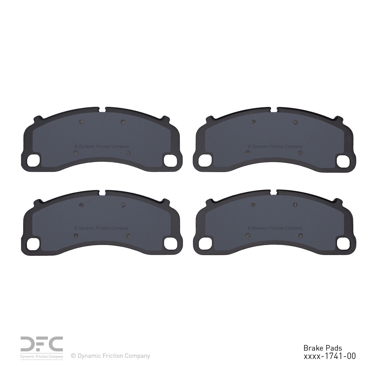 dynamic friction company disc brake pad set  frsport 1551-1741-00