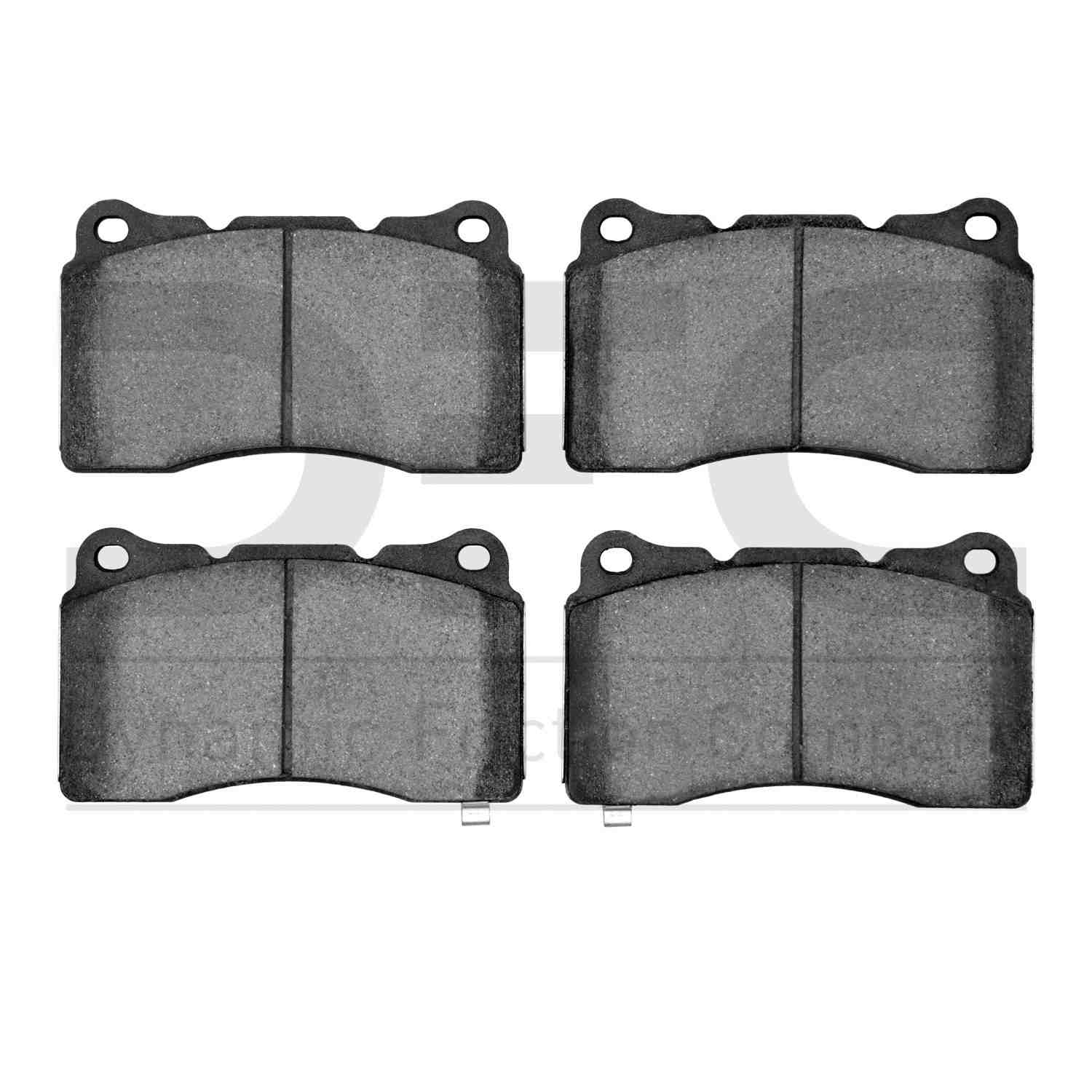 Dynamic Friction Company Disc Brake Pad Set  top view frsport 1551-1743-00