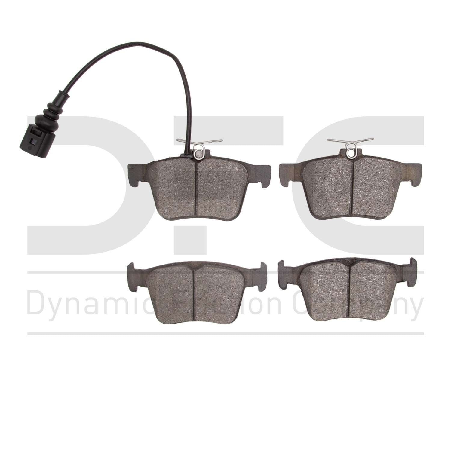 dynamic friction company disc brake pad set  frsport 1551-1761-10