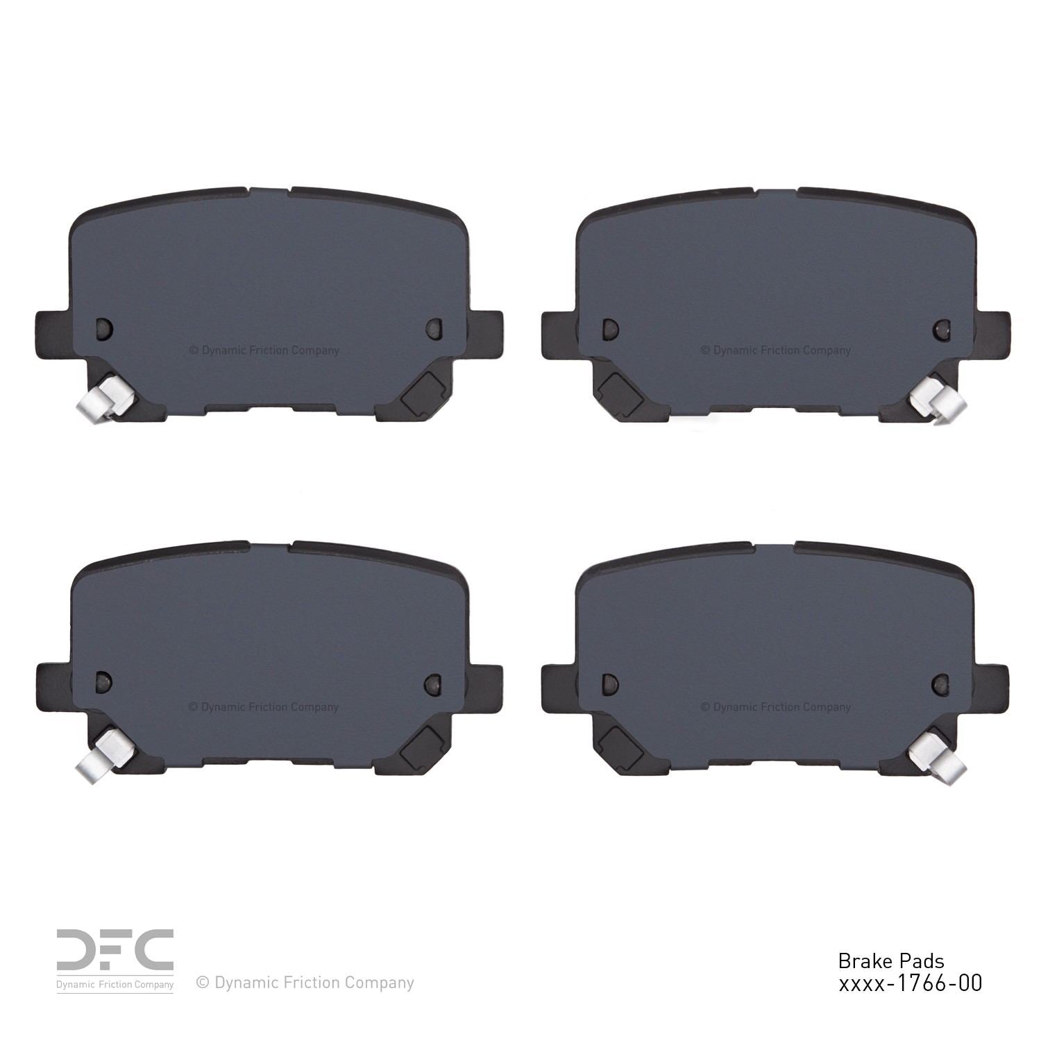 dynamic friction company disc brake pad set  frsport 1551-1766-00