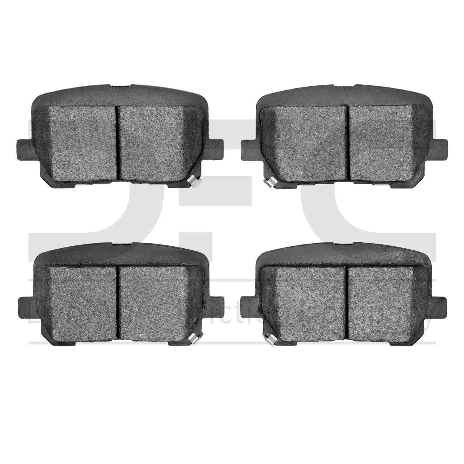 Dynamic Friction Company Disc Brake Pad Set  top view frsport 1551-1766-00