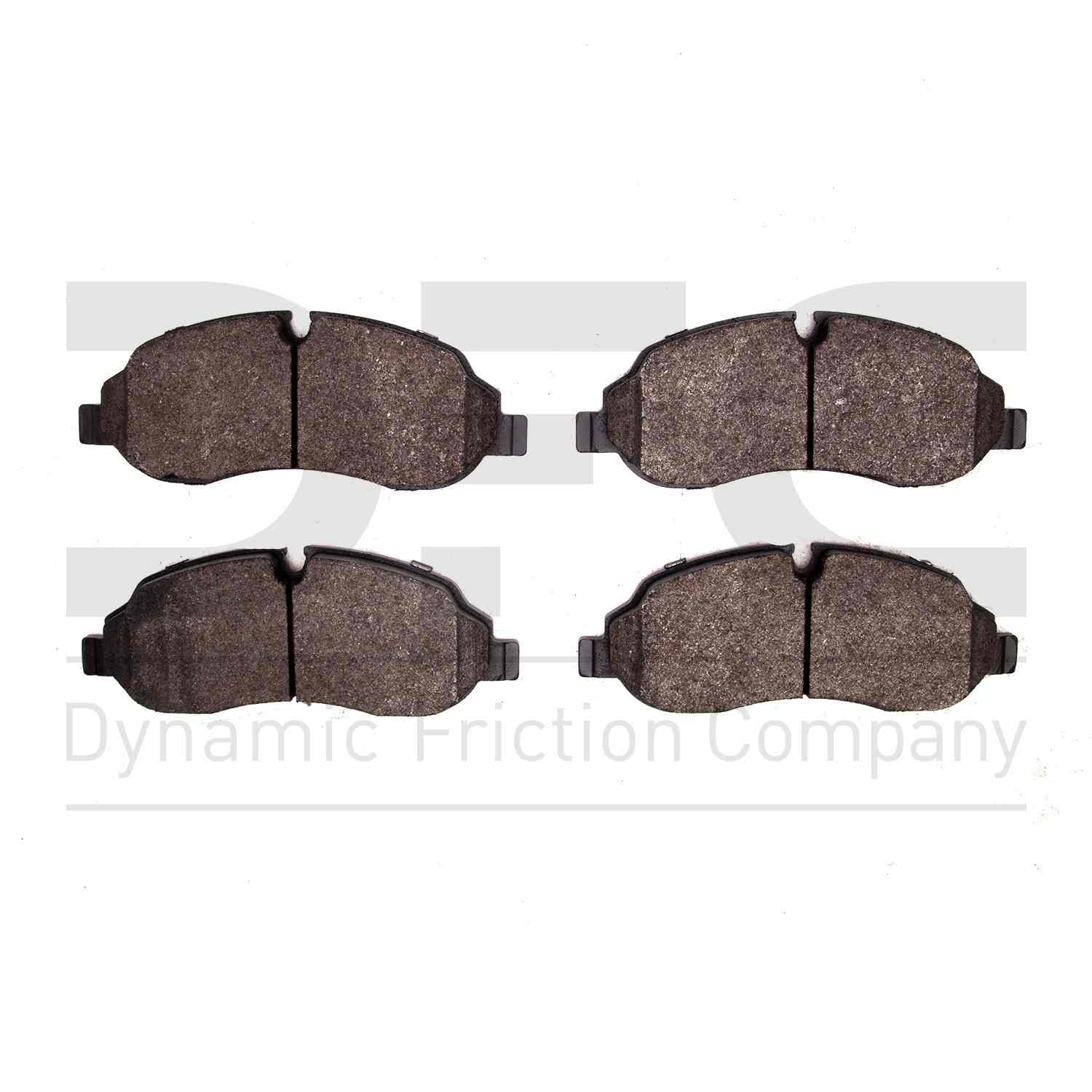 Dynamic Friction Company Disc Brake Pad Set  top view frsport 1551-1774-00