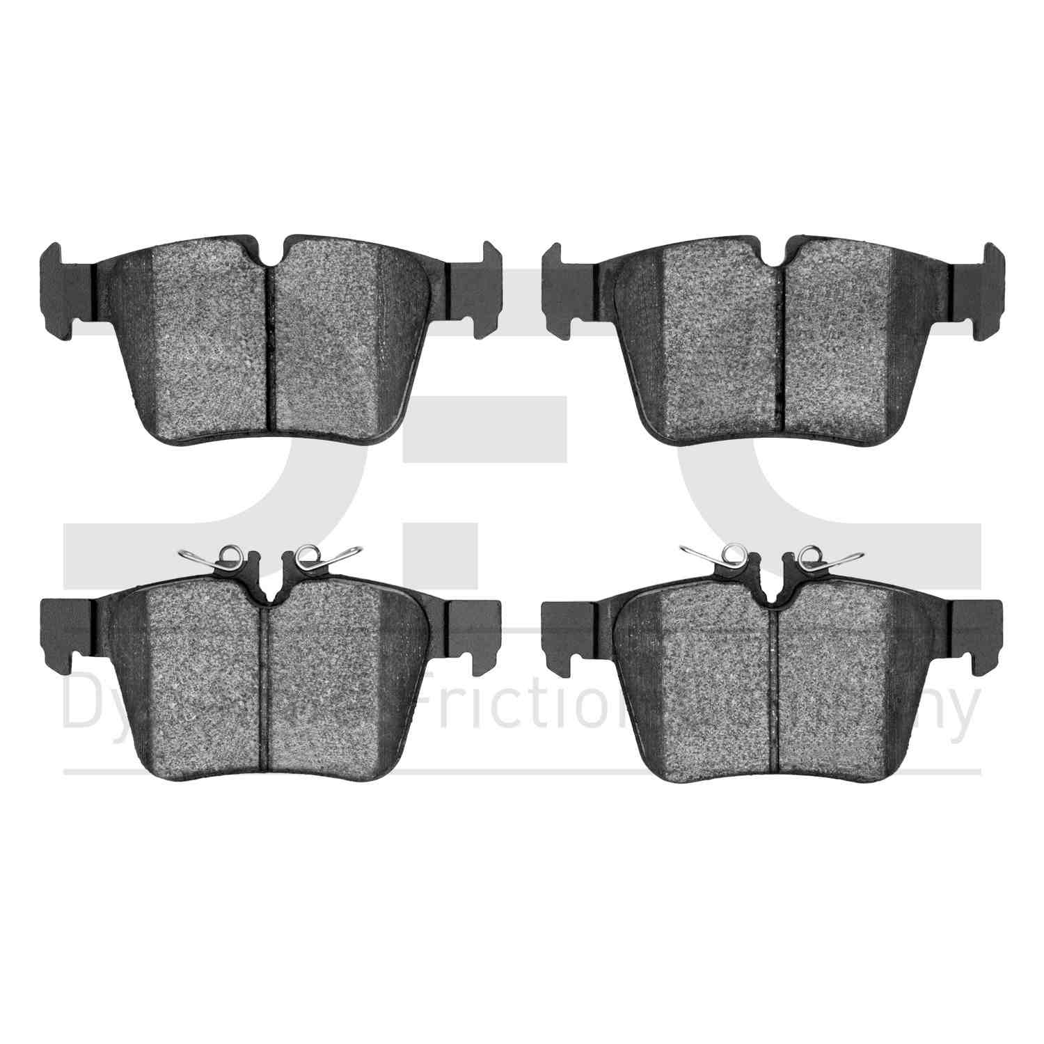 Dynamic Friction Company Disc Brake Pad Set  top view frsport 1551-1795-00