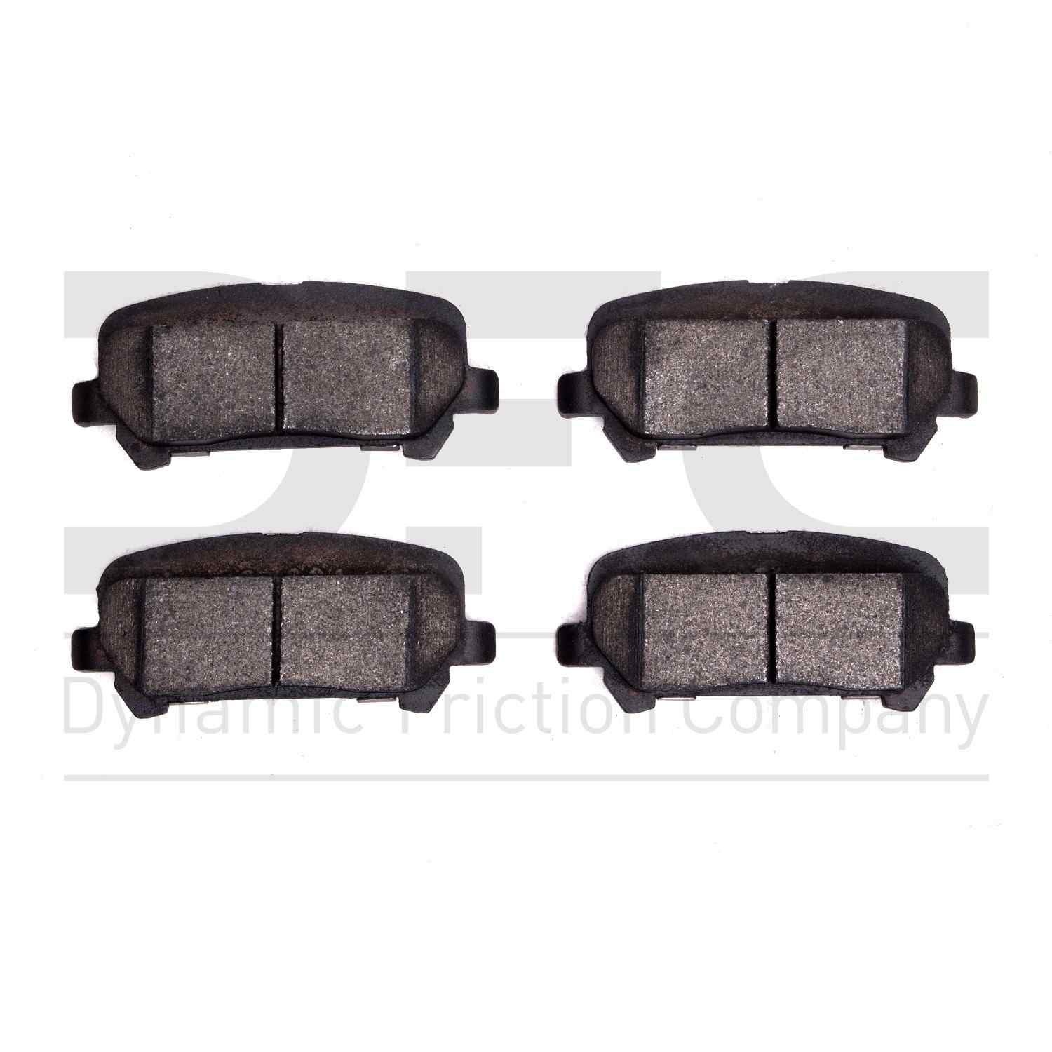 Dynamic Friction Company Disc Brake Pad Set  top view frsport 1551-1806-00