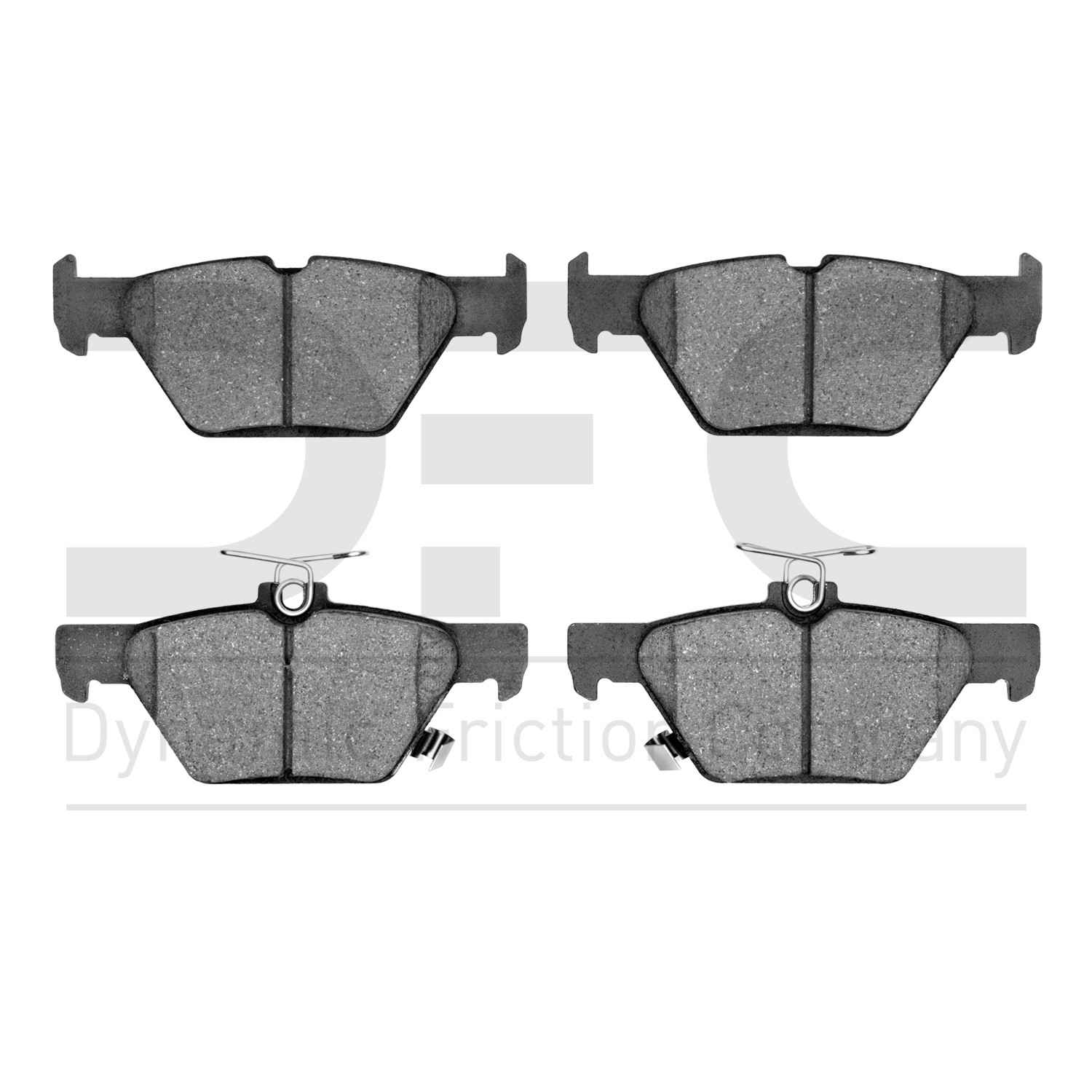 Dynamic Friction Company Disc Brake Pad Set  top view frsport 1551-1808-00