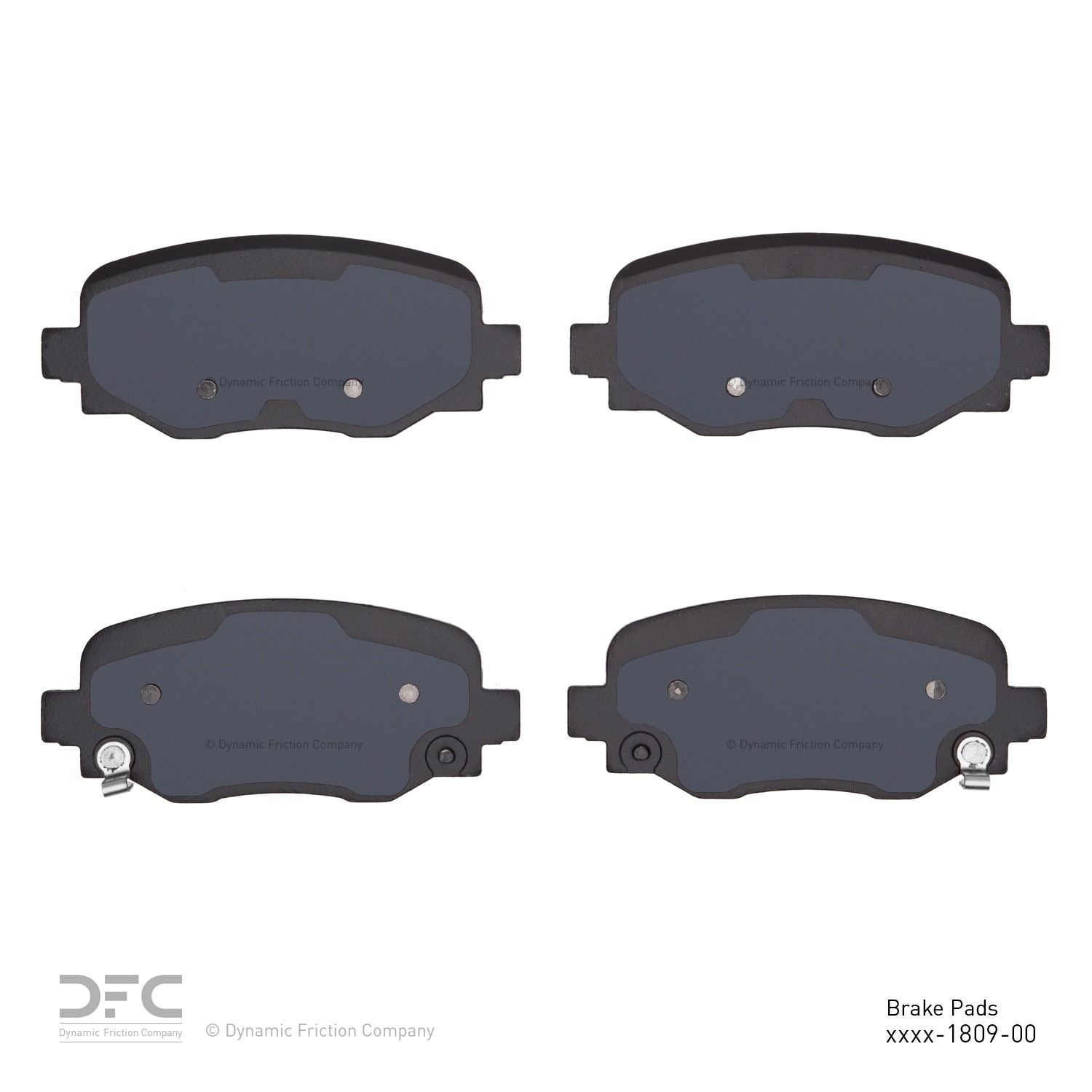 dynamic friction company disc brake pad set  frsport 1551-1809-00