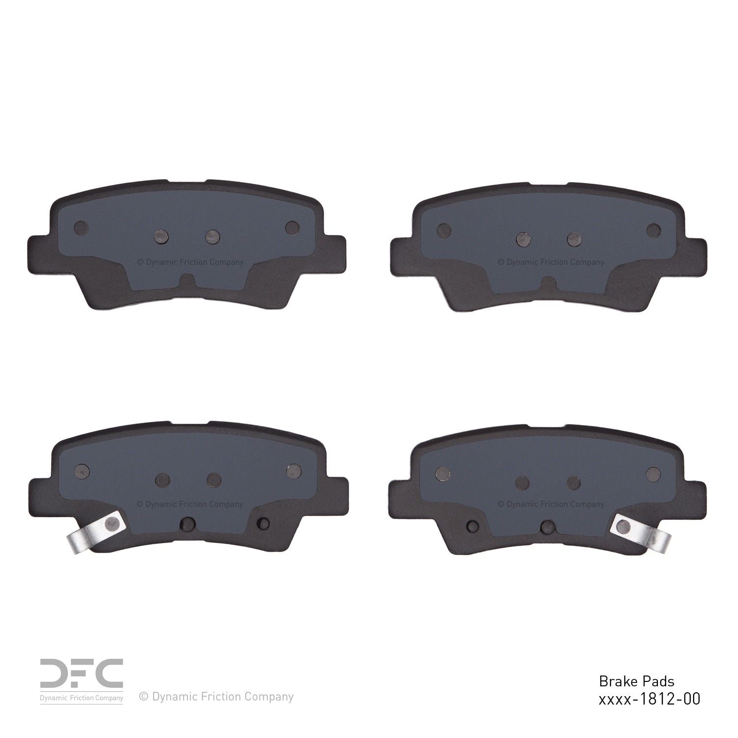 dynamic friction company disc brake pad set  frsport 1551-1812-00