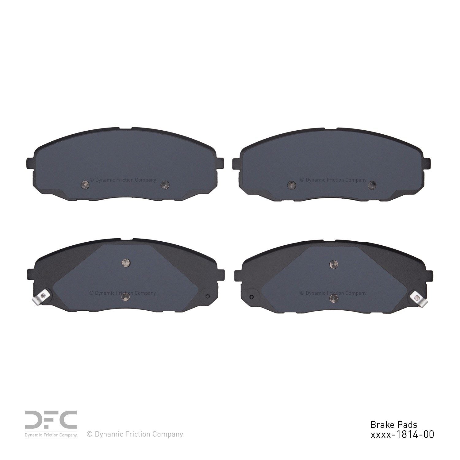 dynamic friction company disc brake pad set  frsport 1551-1814-00