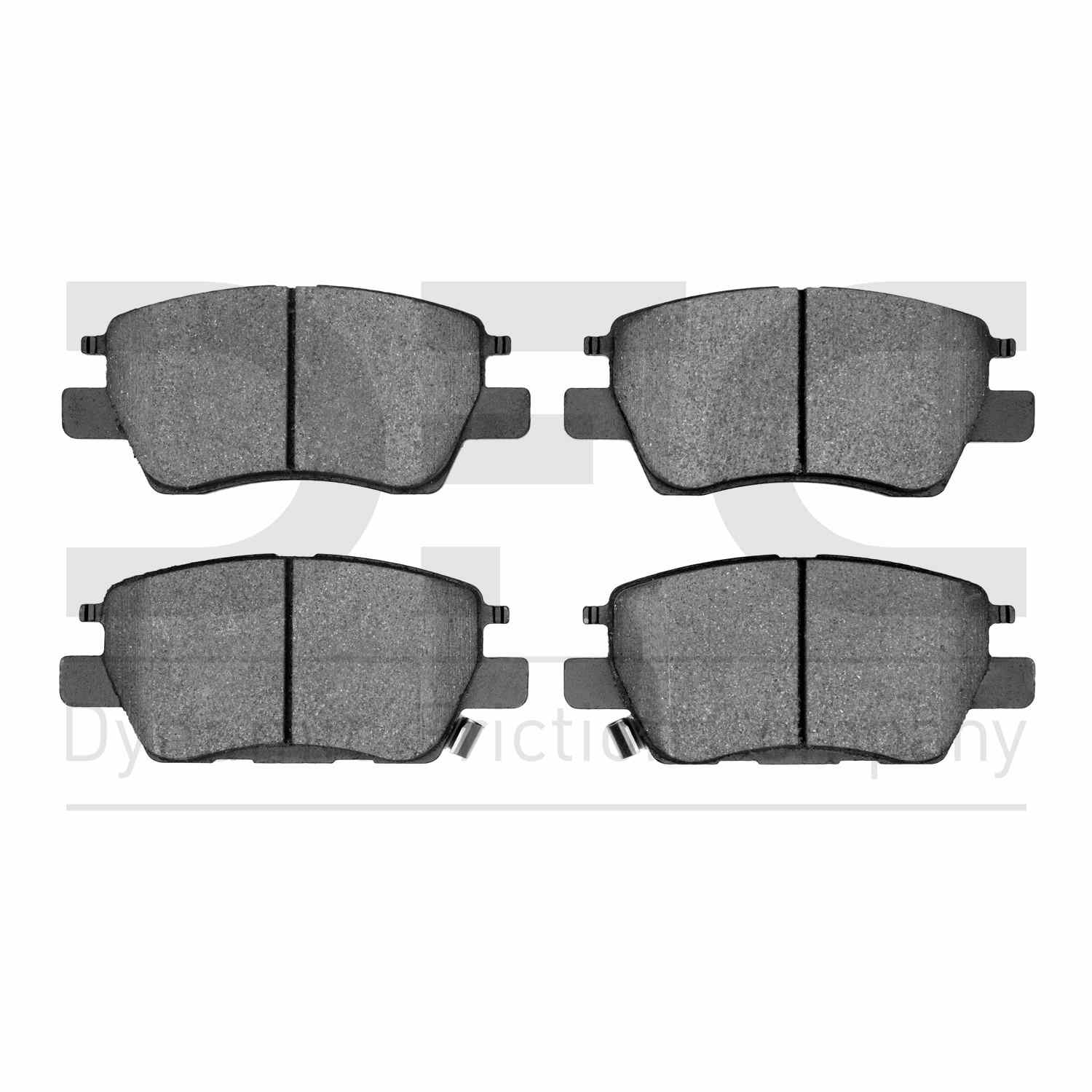 Dynamic Friction Company Disc Brake Pad Set  top view frsport 1551-1844-00