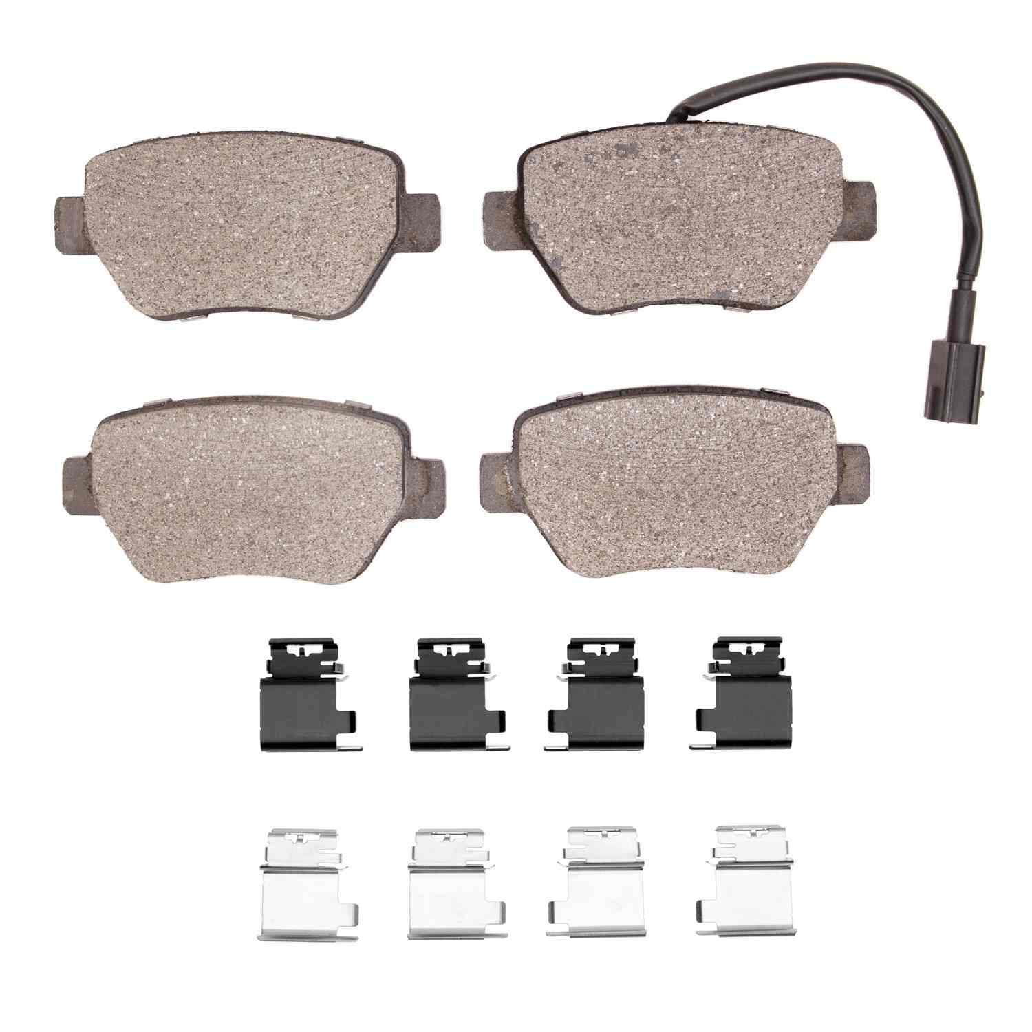 Dynamic Friction Company Disc Brake Pad Set  top view frsport 1551-1851-01