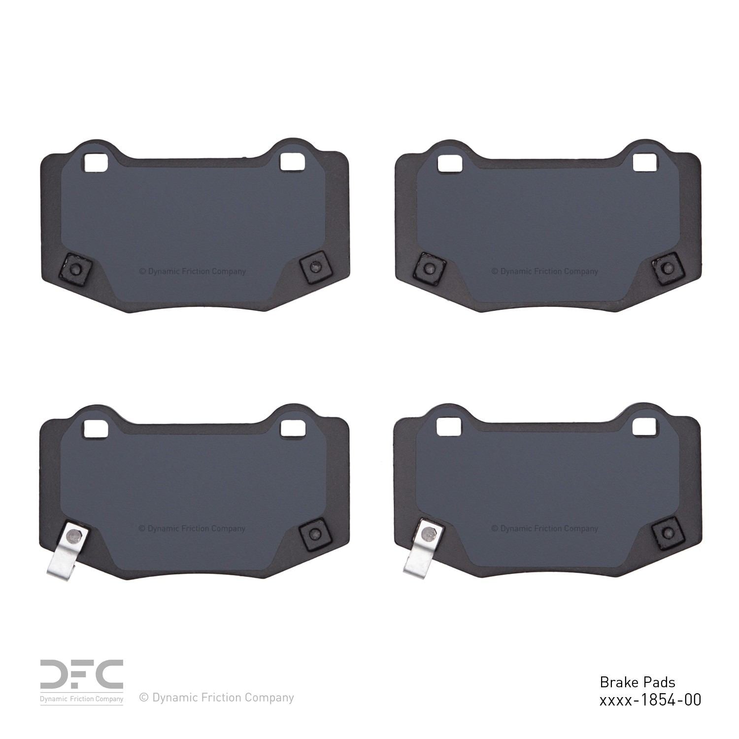 dynamic friction company disc brake pad set  frsport 1551-1854-00