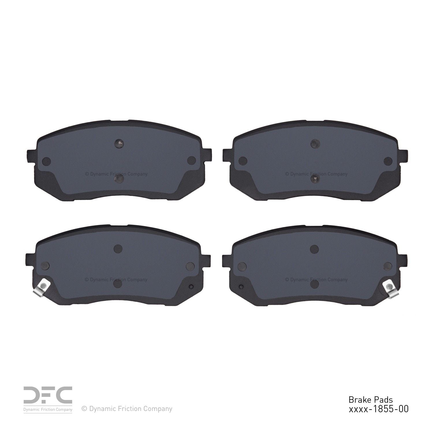 dynamic friction company disc brake pad set  frsport 1551-1855-00