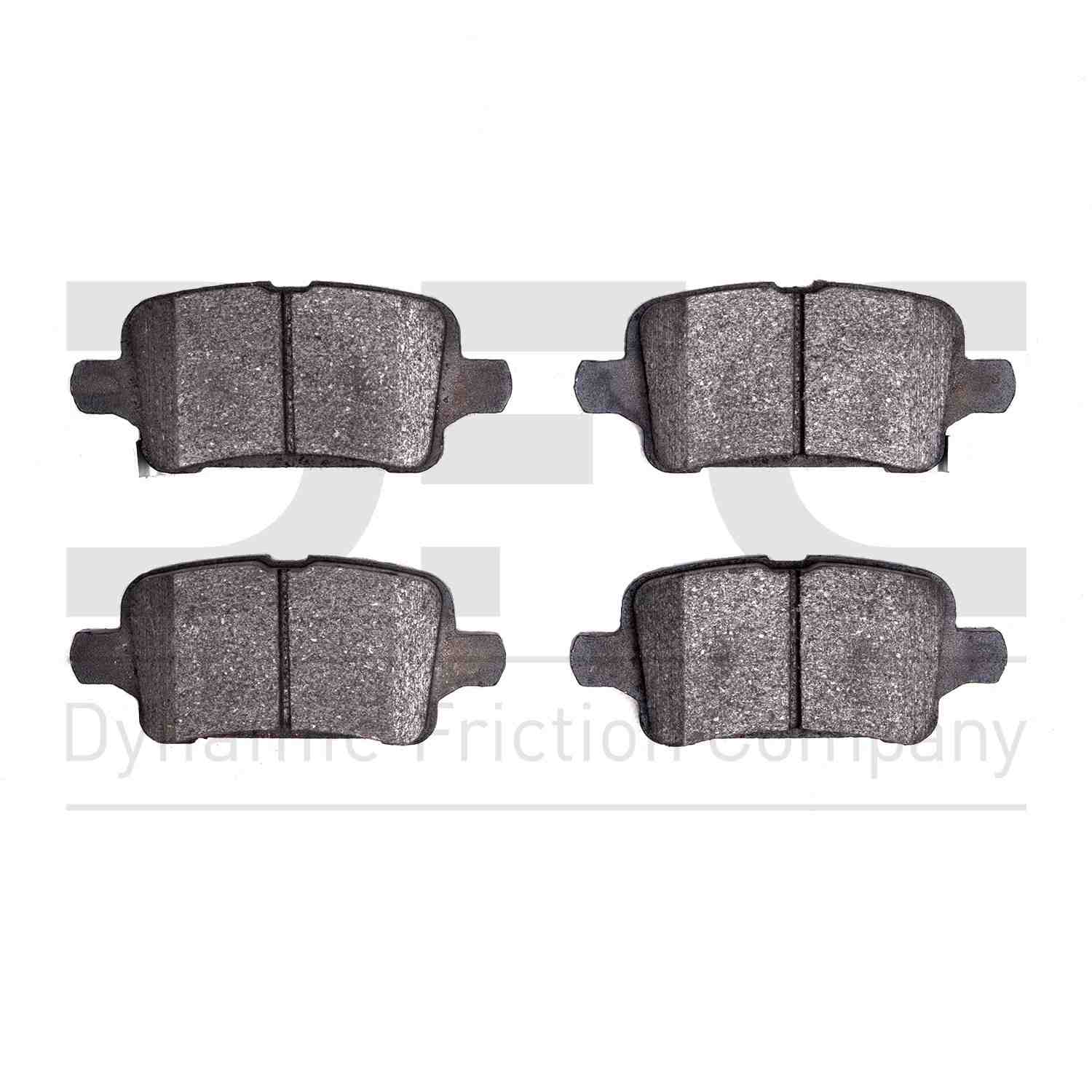 Dynamic Friction Company Disc Brake Pad Set  top view frsport 1551-1857-00