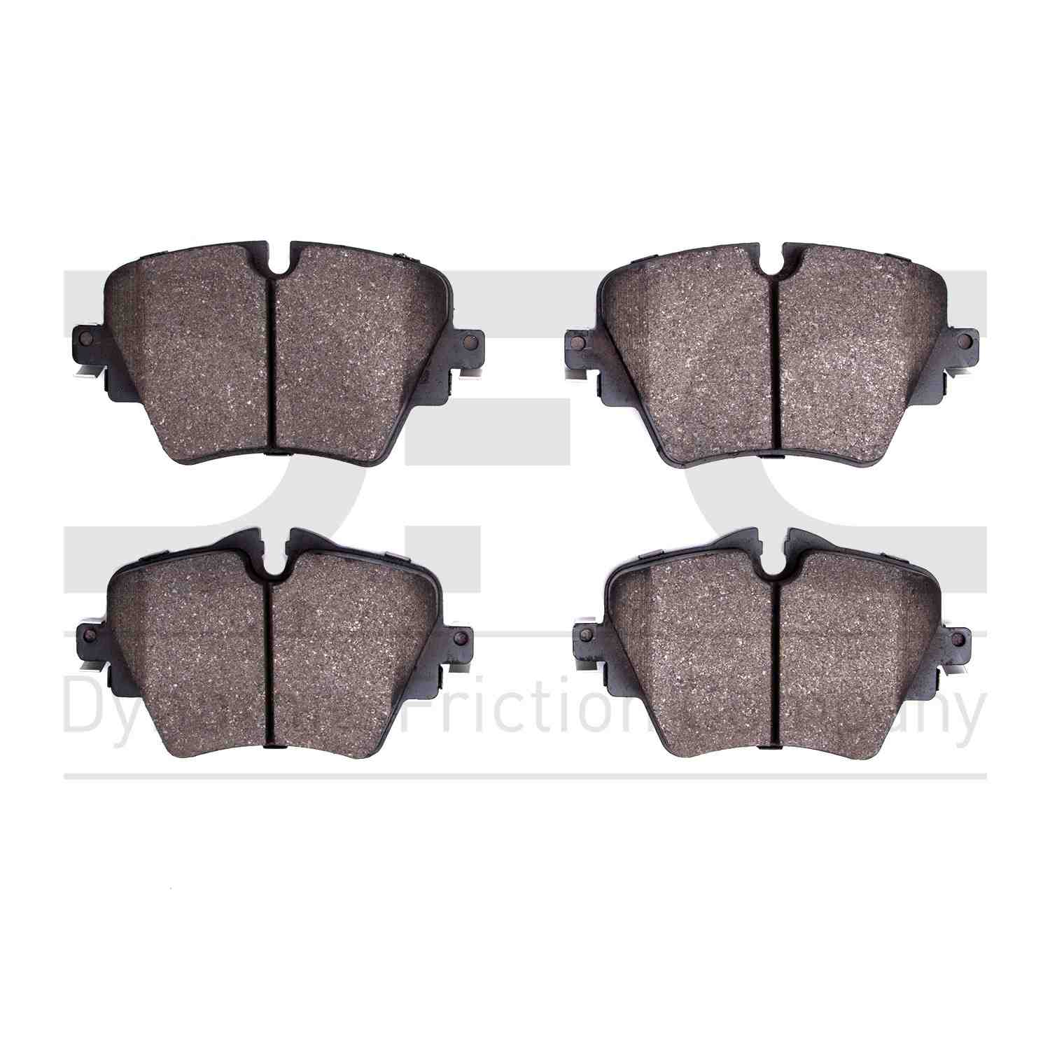 Dynamic Friction Company Disc Brake Pad Set  top view frsport 1551-1892-00