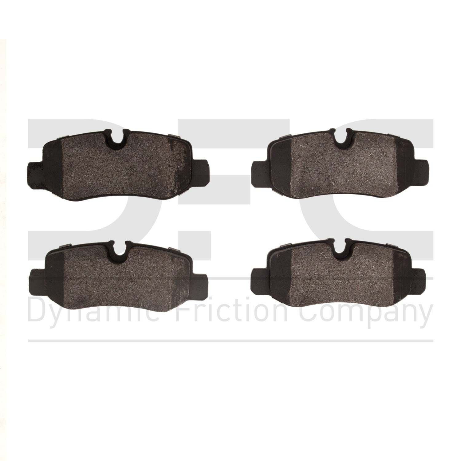 Dynamic Friction Company Disc Brake Pad Set  top view frsport 1551-1893-00