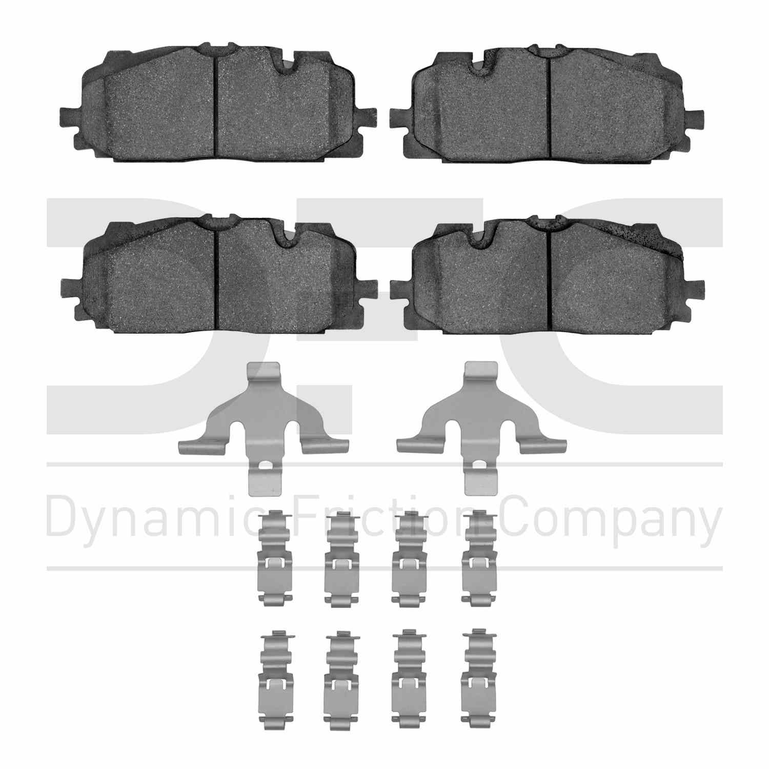 Dynamic Friction Company Disc Brake Pad Set  top view frsport 1551-1894-01