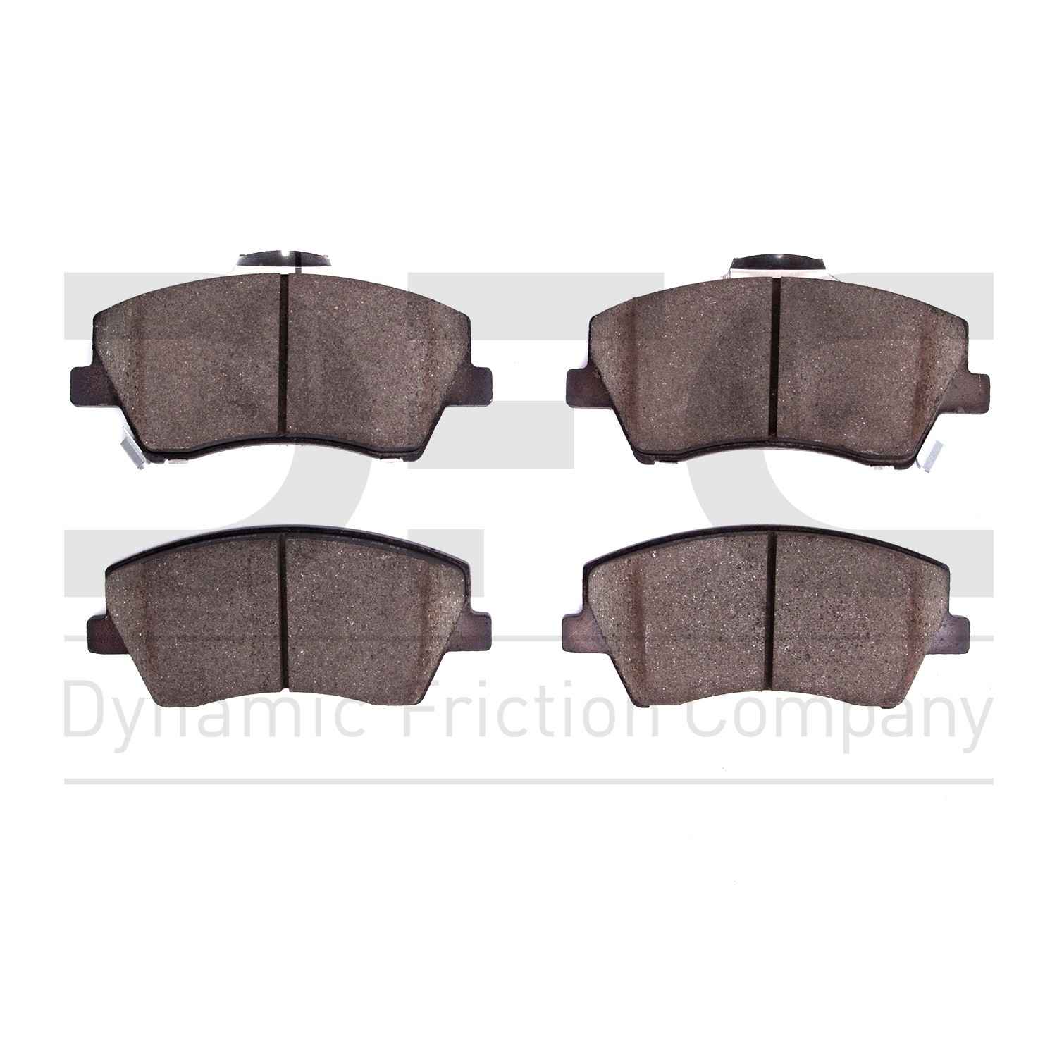 Dynamic Friction Company Disc Brake Pad Set  top view frsport 1551-1912-00