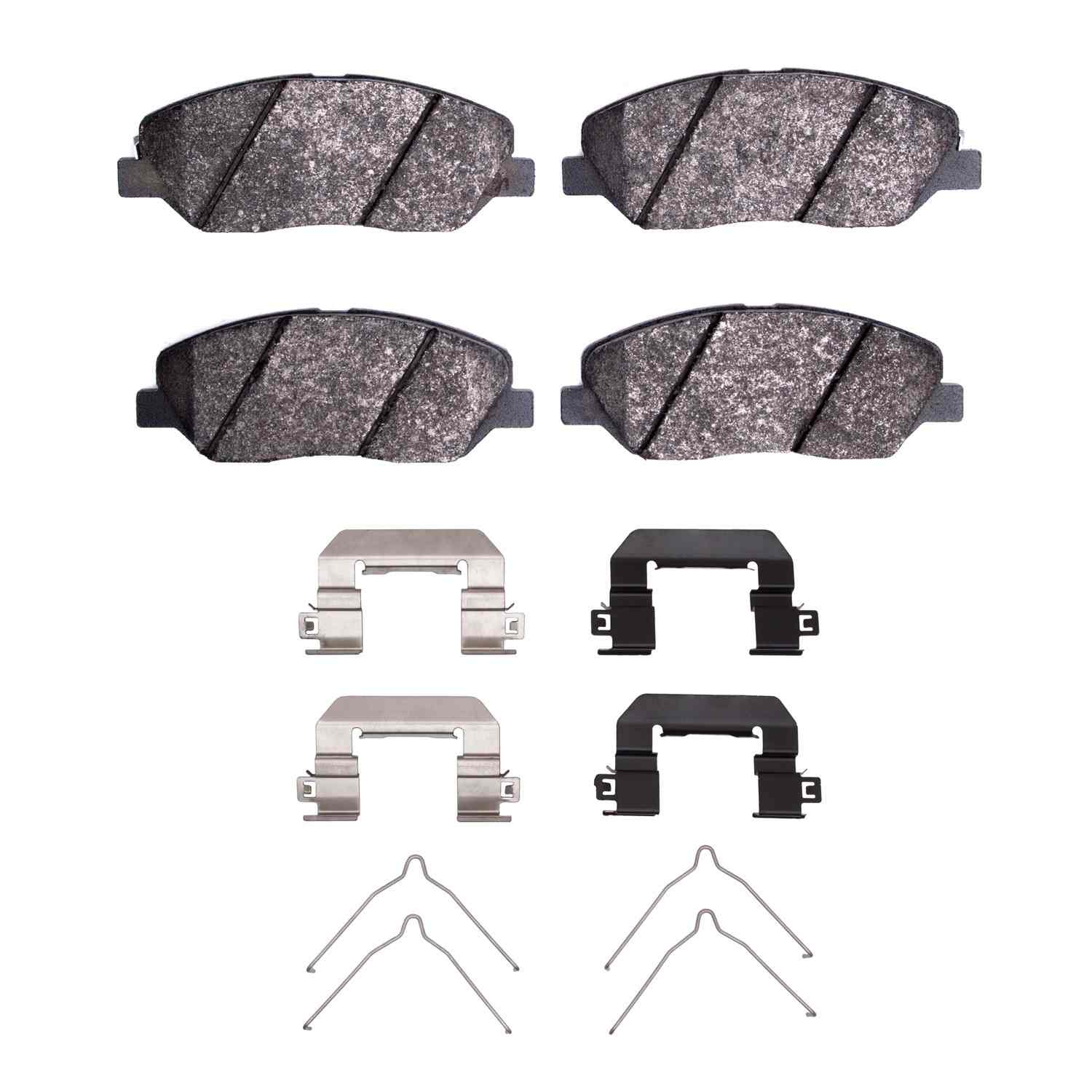 Dynamic Friction Company Disc Brake Pad Set  top view frsport 1551-1917-01