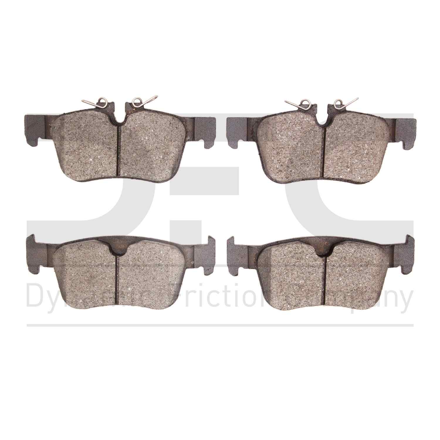 Dynamic Friction Company Disc Brake Pad Set  top view frsport 1551-1938-00