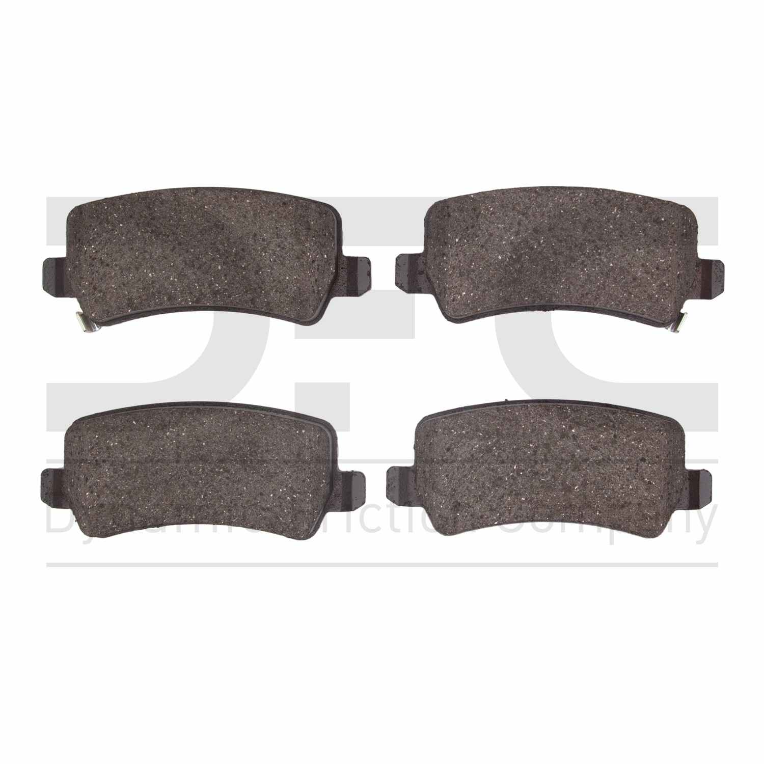 Dynamic Friction Company Disc Brake Pad Set  top view frsport 1551-2044-00