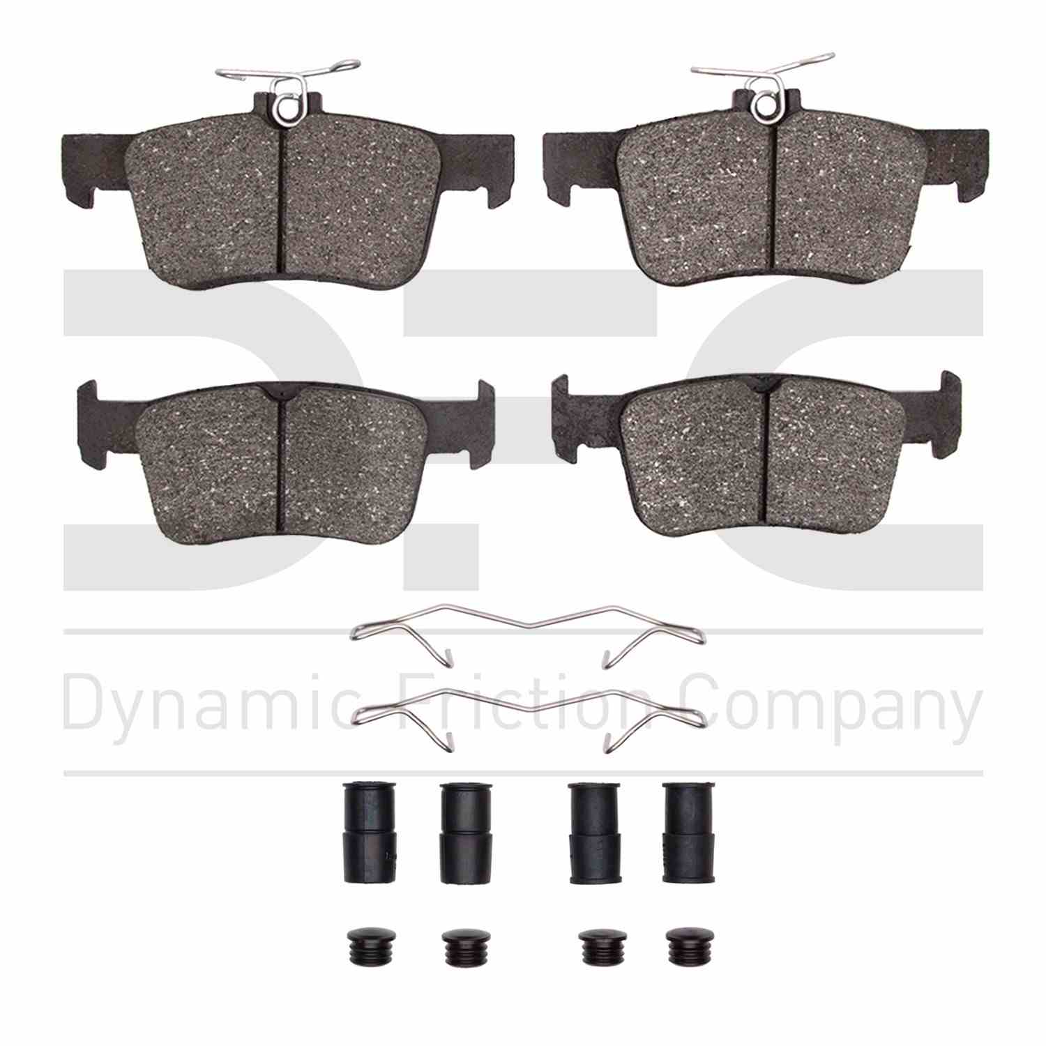 Dynamic Friction Company Disc Brake Pad Set  top view frsport 1551-2102-01