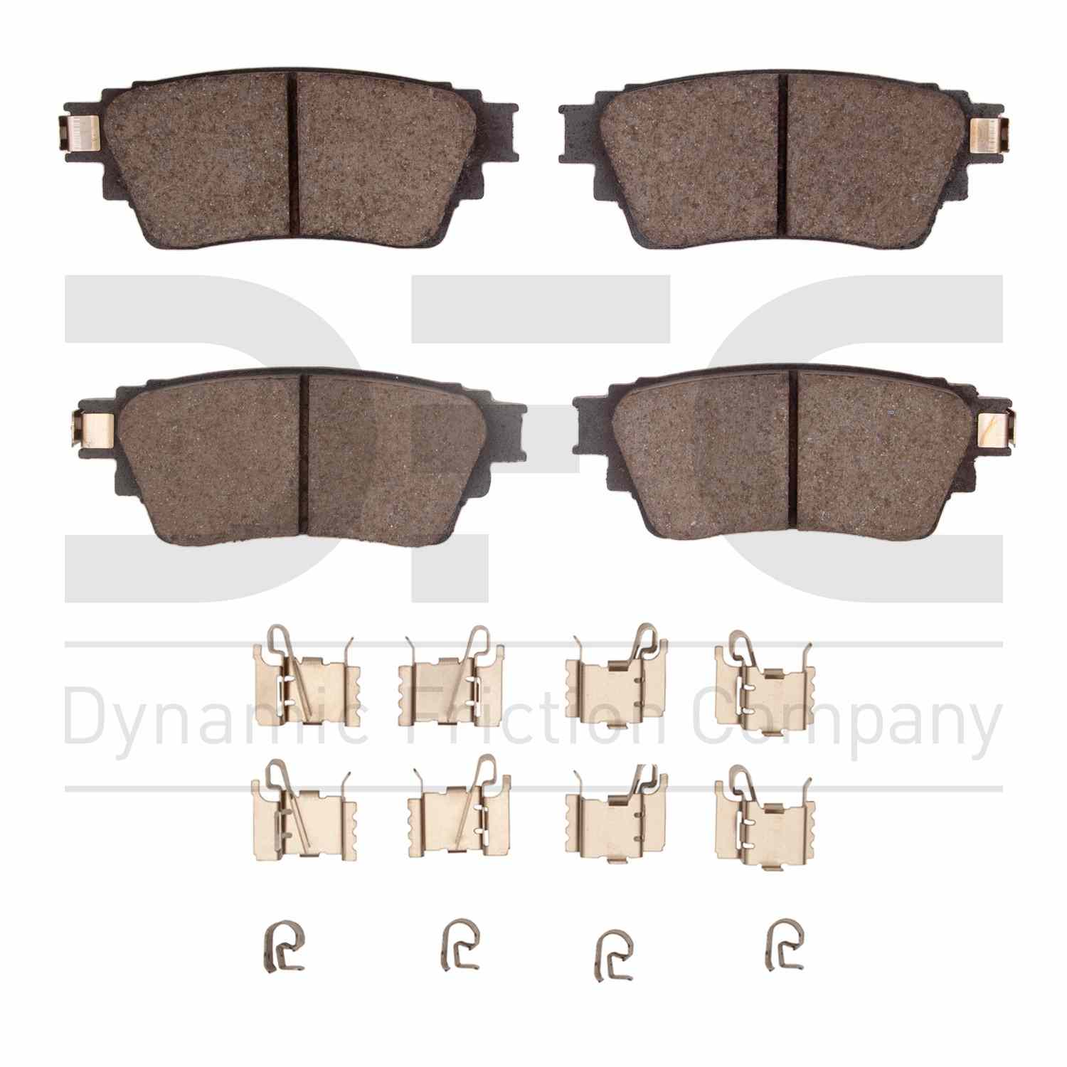 Dynamic Friction Company Disc Brake Pad Set  top view frsport 1551-2135-01