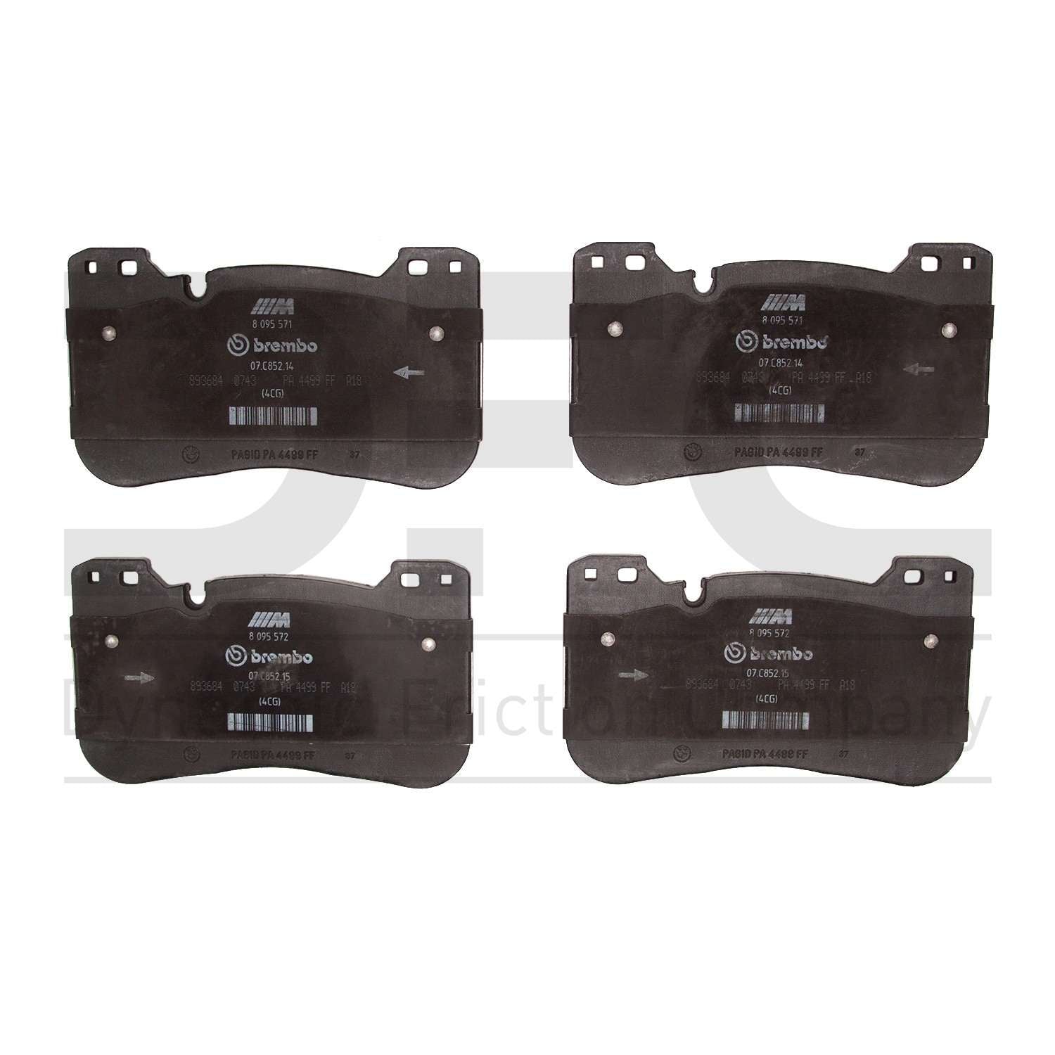 dynamic friction company disc brake pad set  frsport 1551-2155-00