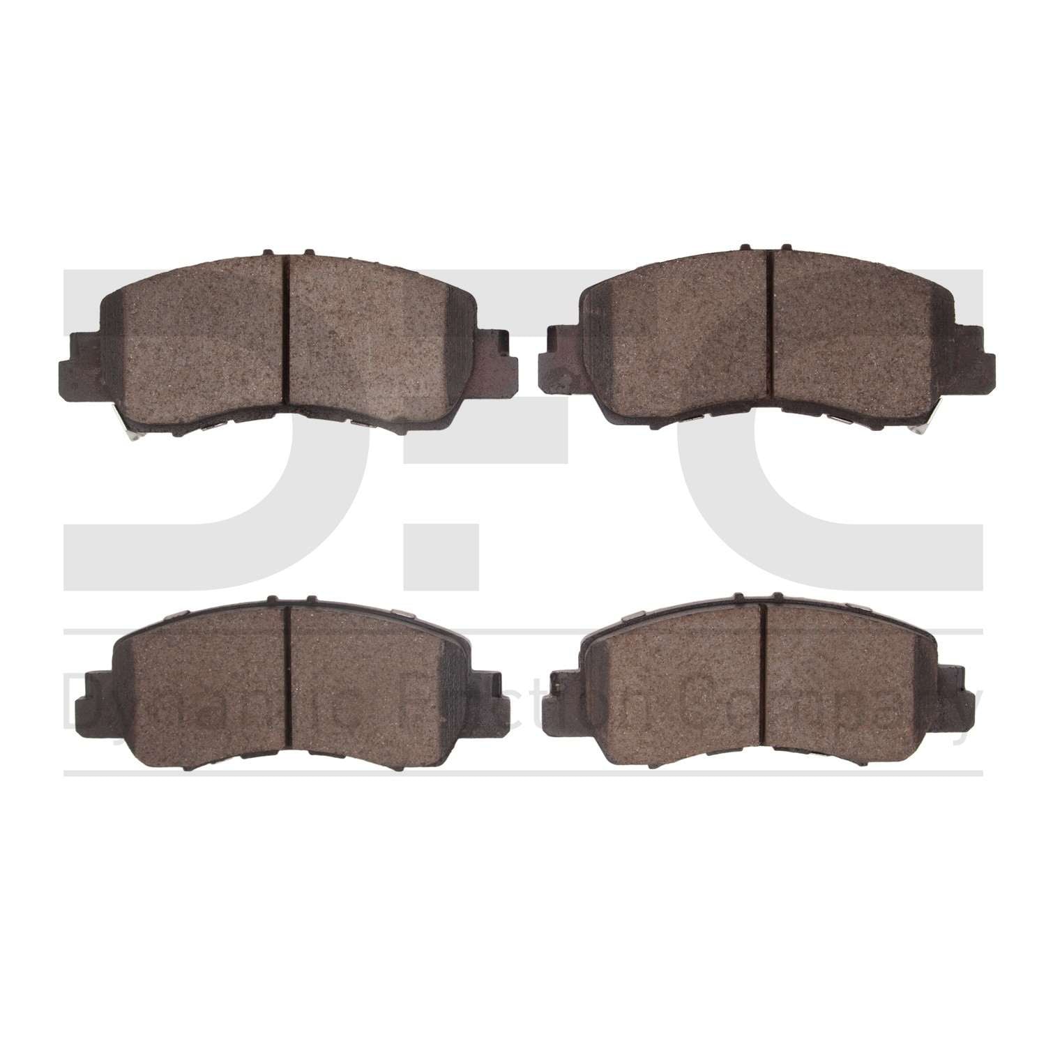 Dynamic Friction Company Disc Brake Pad Set  top view frsport 1551-2178-00