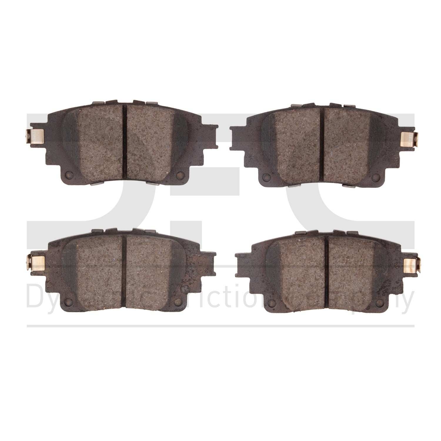 Dynamic Friction Company Disc Brake Pad Set  top view frsport 1551-2183-00