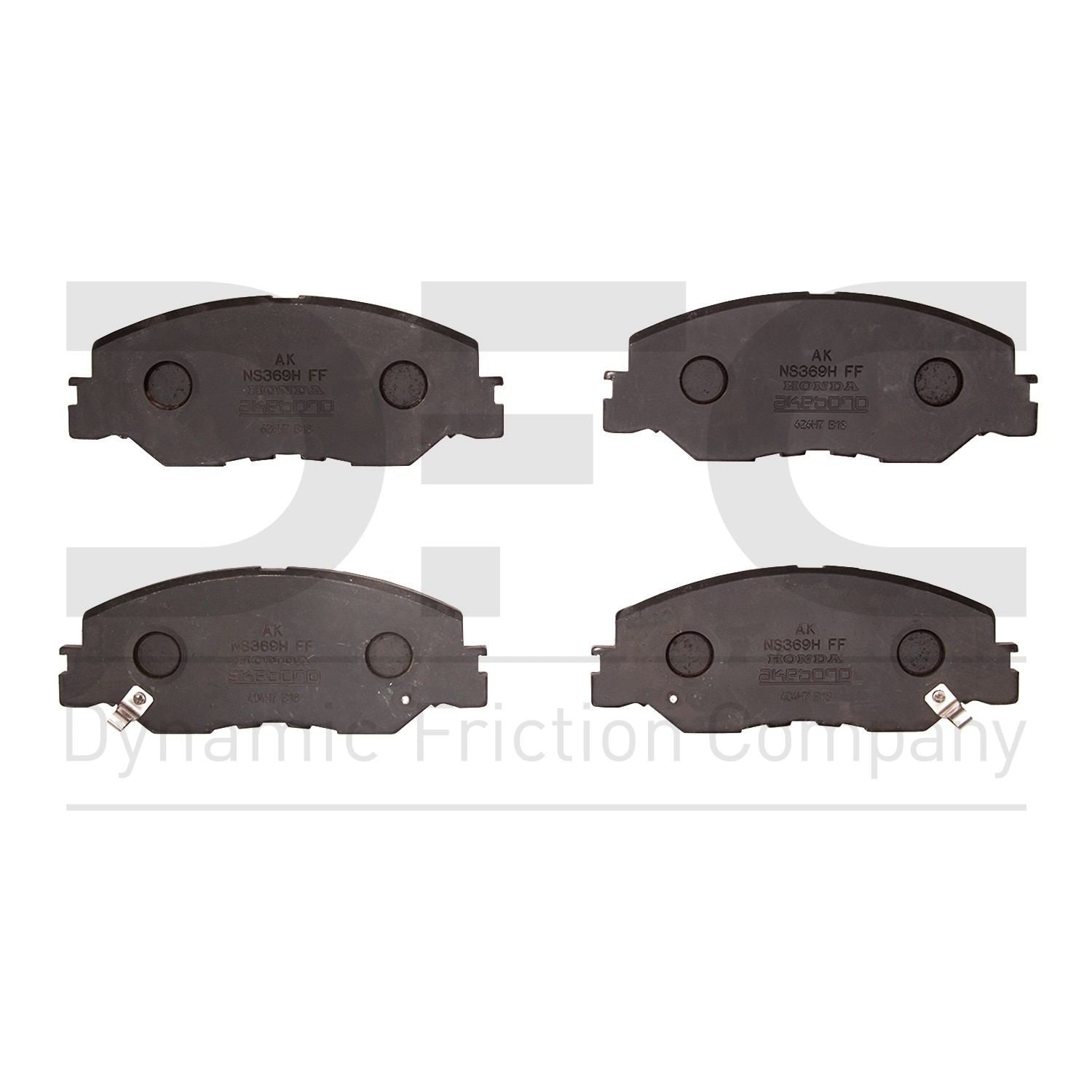 dynamic friction company disc brake pad set  frsport 1551-2185-00