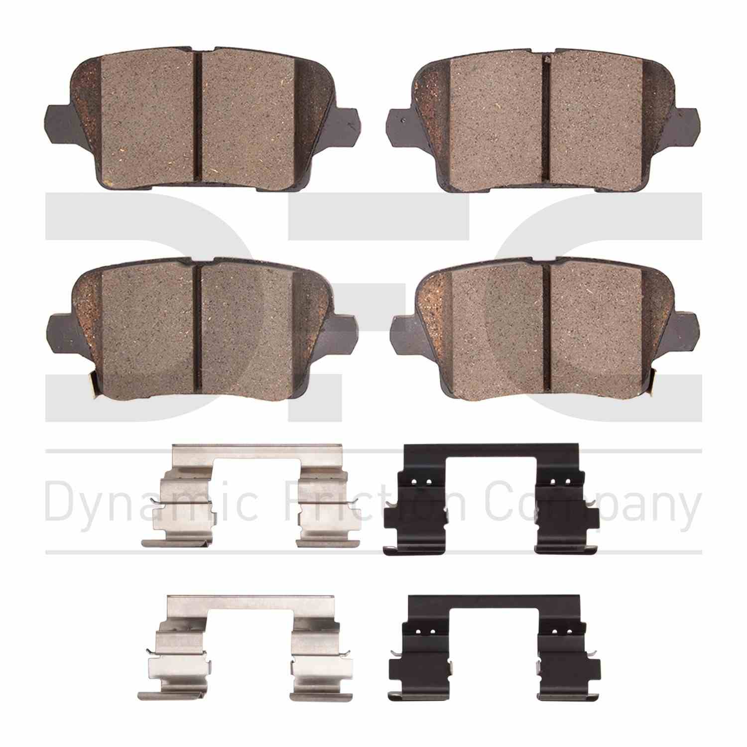 Dynamic Friction Company Disc Brake Pad Set  top view frsport 1551-2189-01