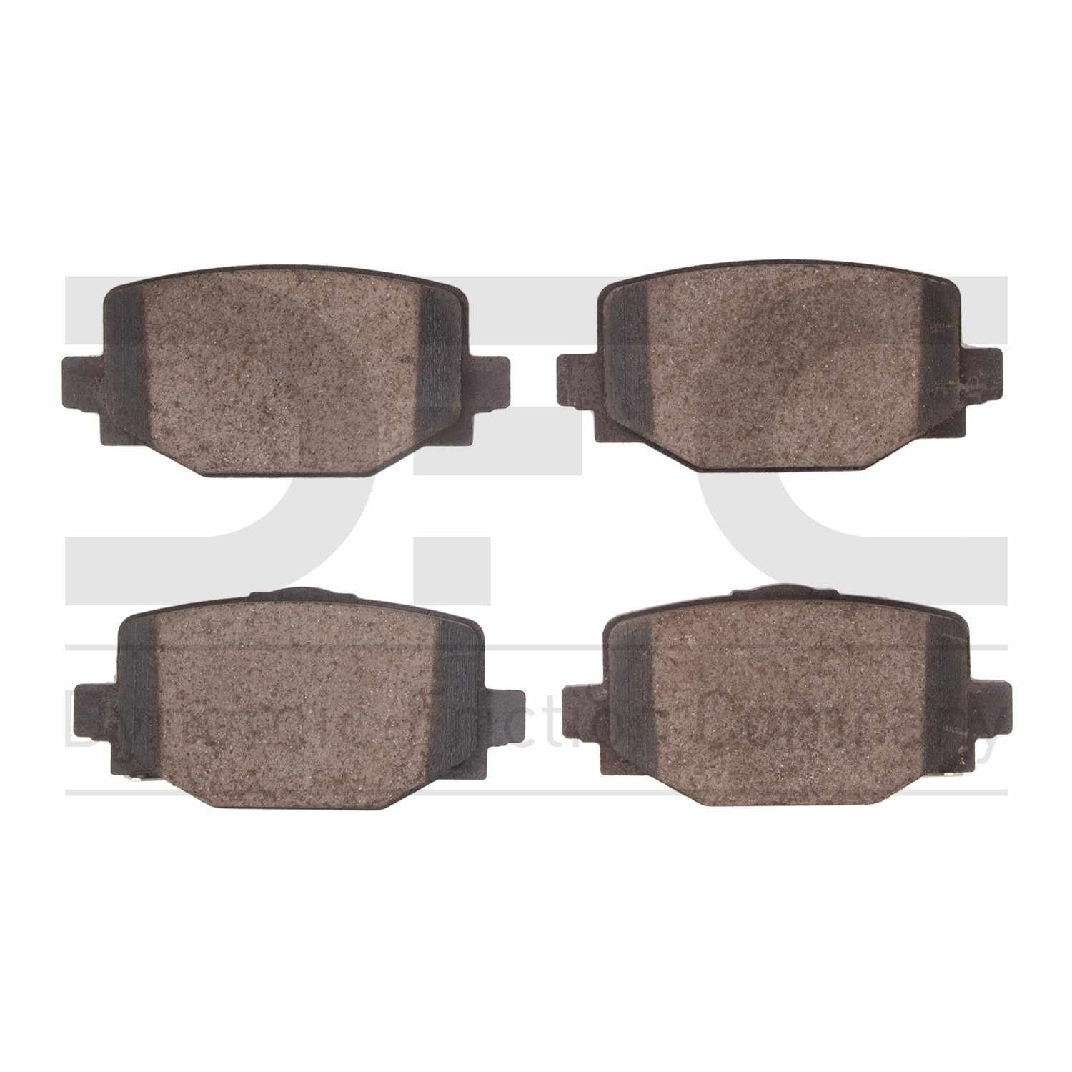 Dynamic Friction Company Disc Brake Pad Set  top view frsport 1551-2191-00