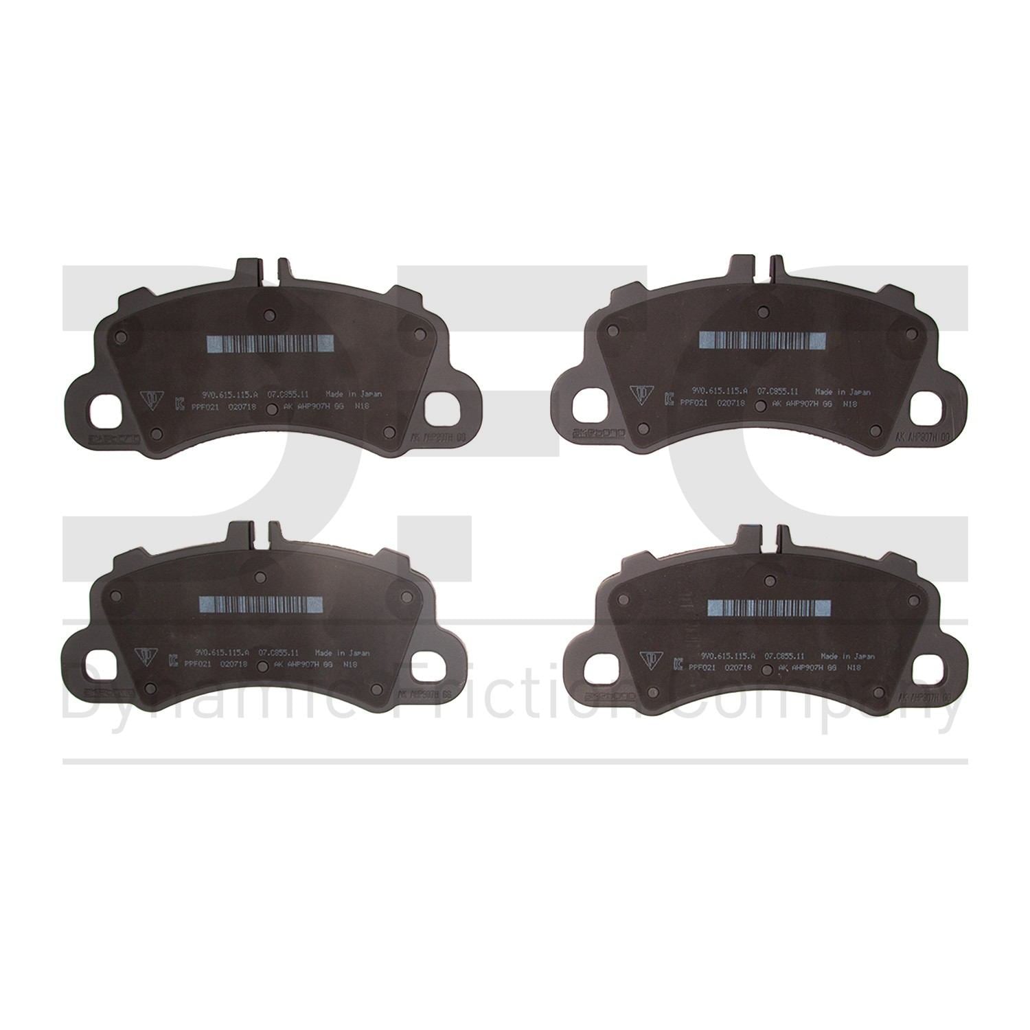 dynamic friction company disc brake pad set  frsport 1551-2192-00