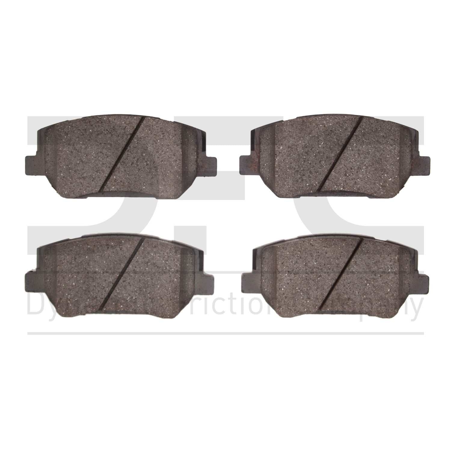 Dynamic Friction Company Disc Brake Pad Set  top view frsport 1551-2198-00