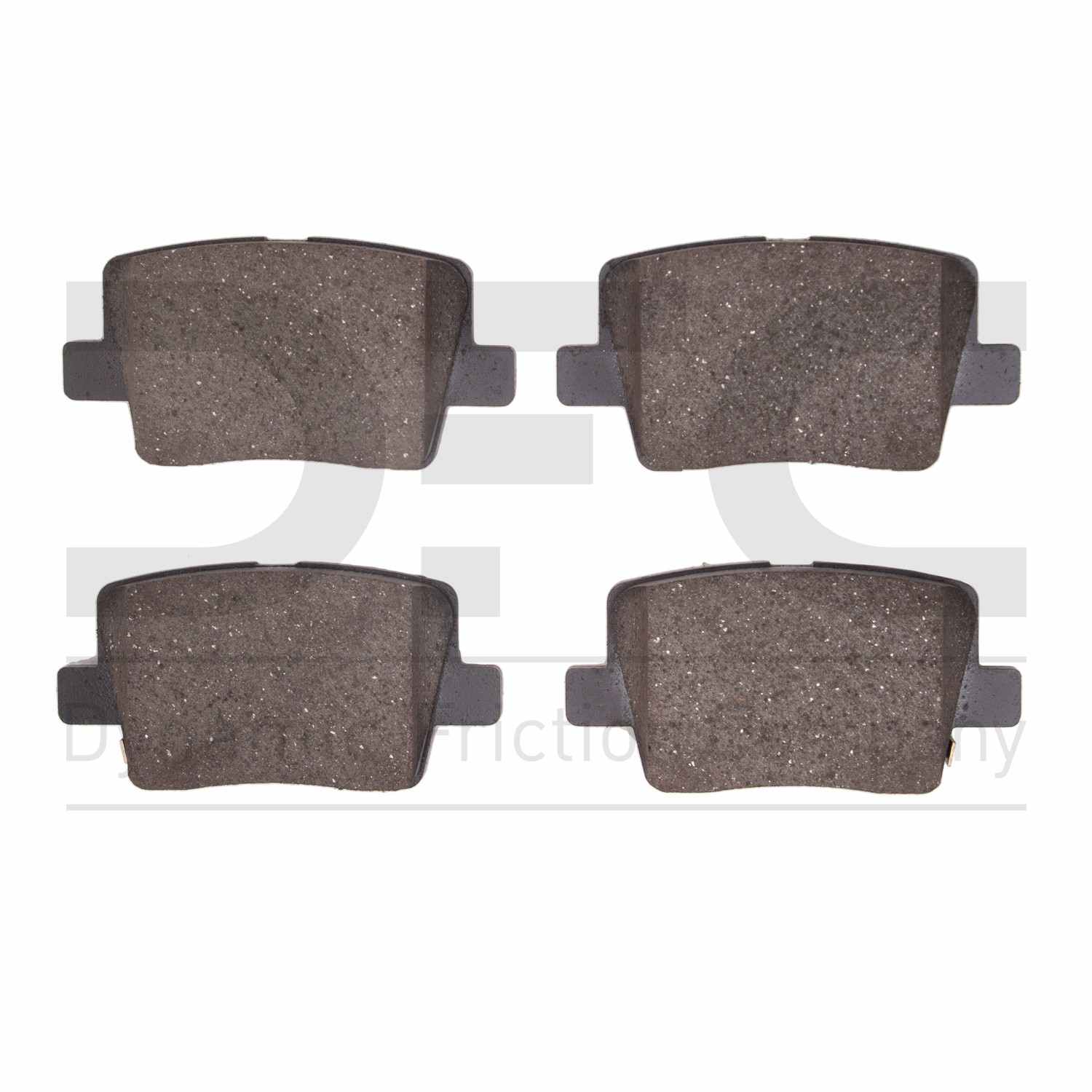 Dynamic Friction Company Disc Brake Pad Set  top view frsport 1551-2203-00