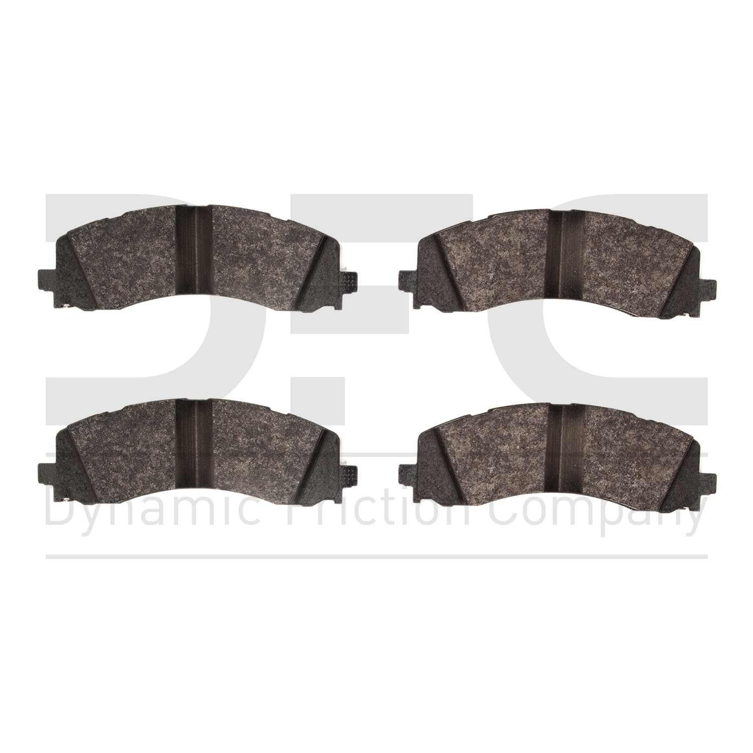 Dynamic Friction Company Disc Brake Pad Set  top view frsport 1551-2225-00