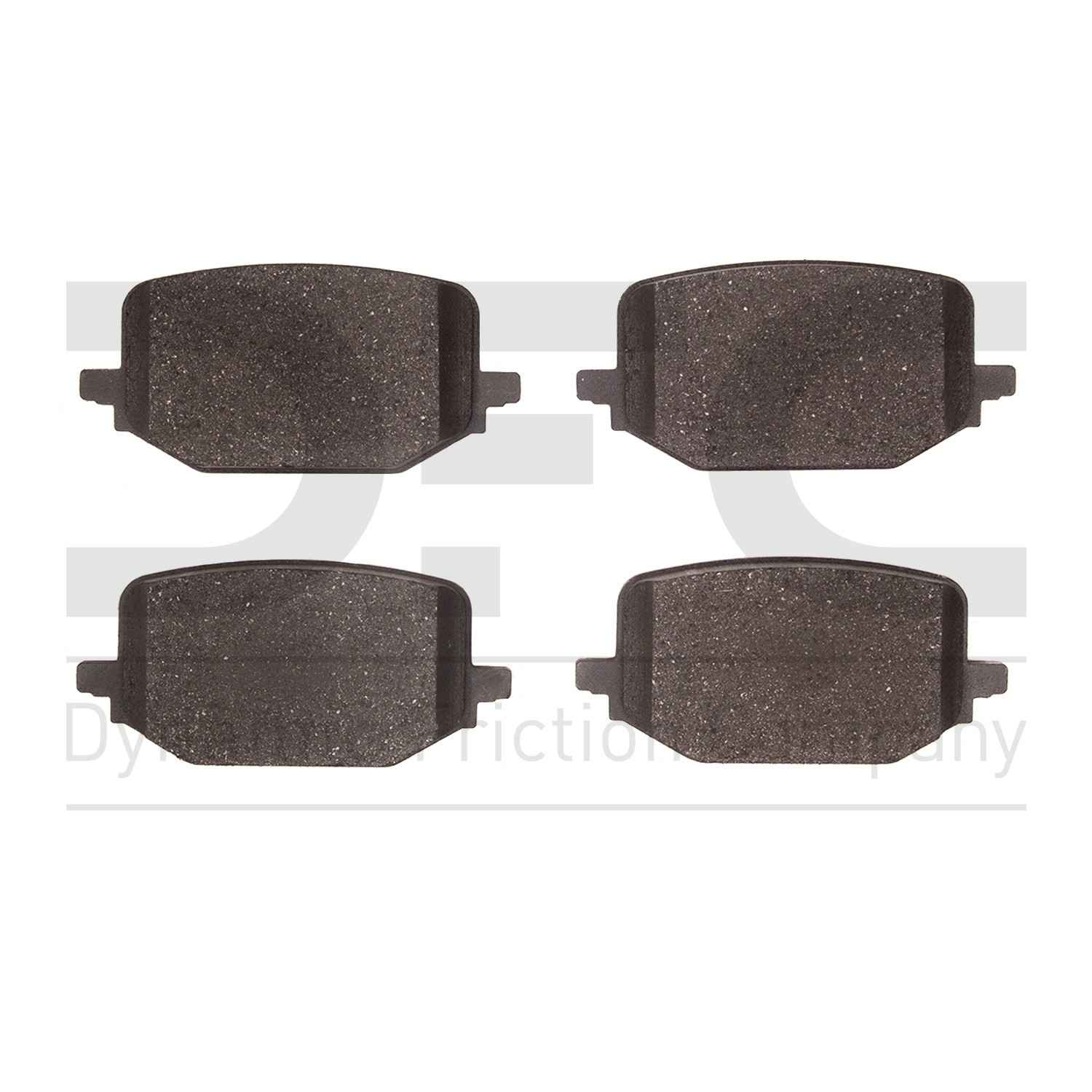 Dynamic Friction Company Disc Brake Pad Set  top view frsport 1551-2231-00