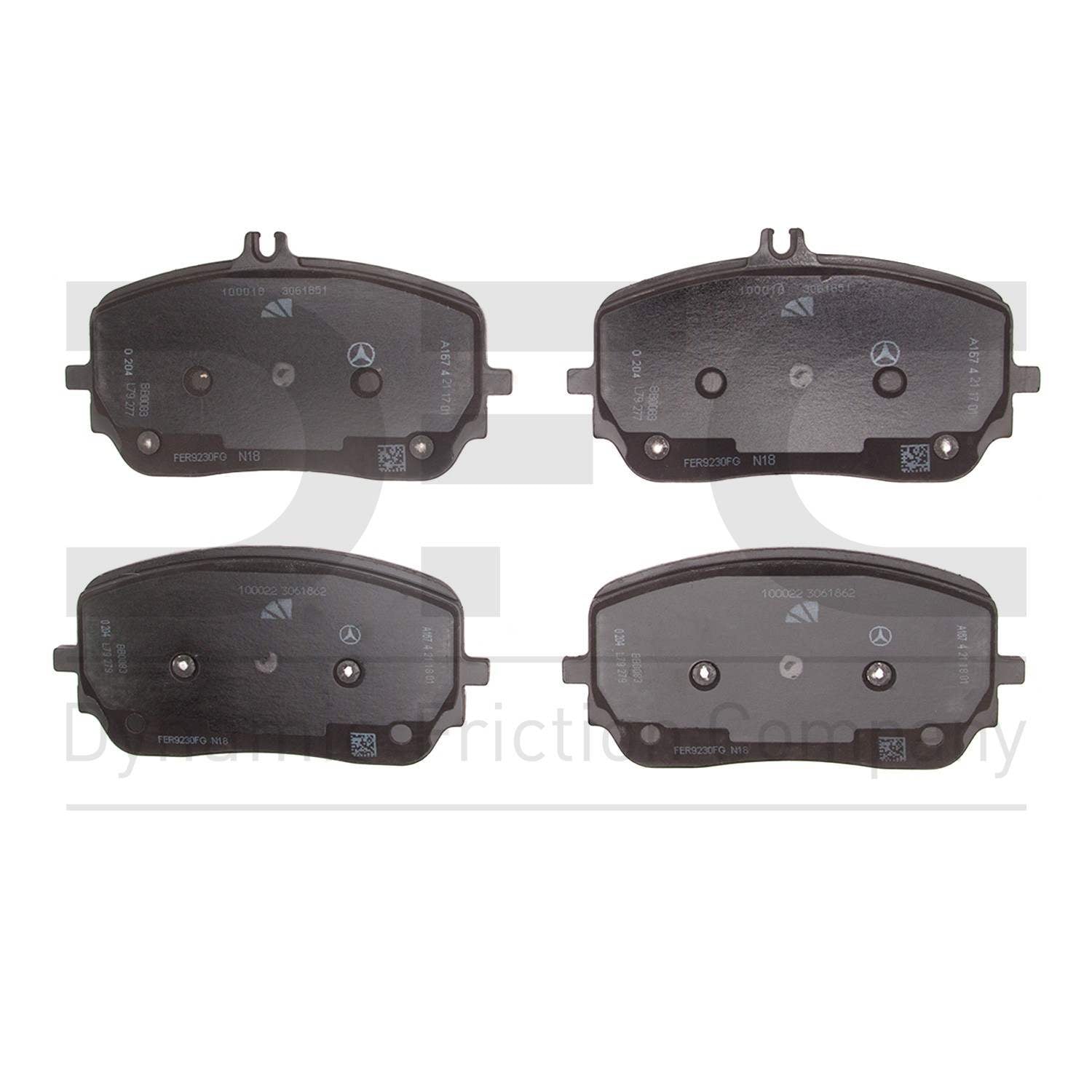 dynamic friction company disc brake pad set  frsport 1551-2237-00