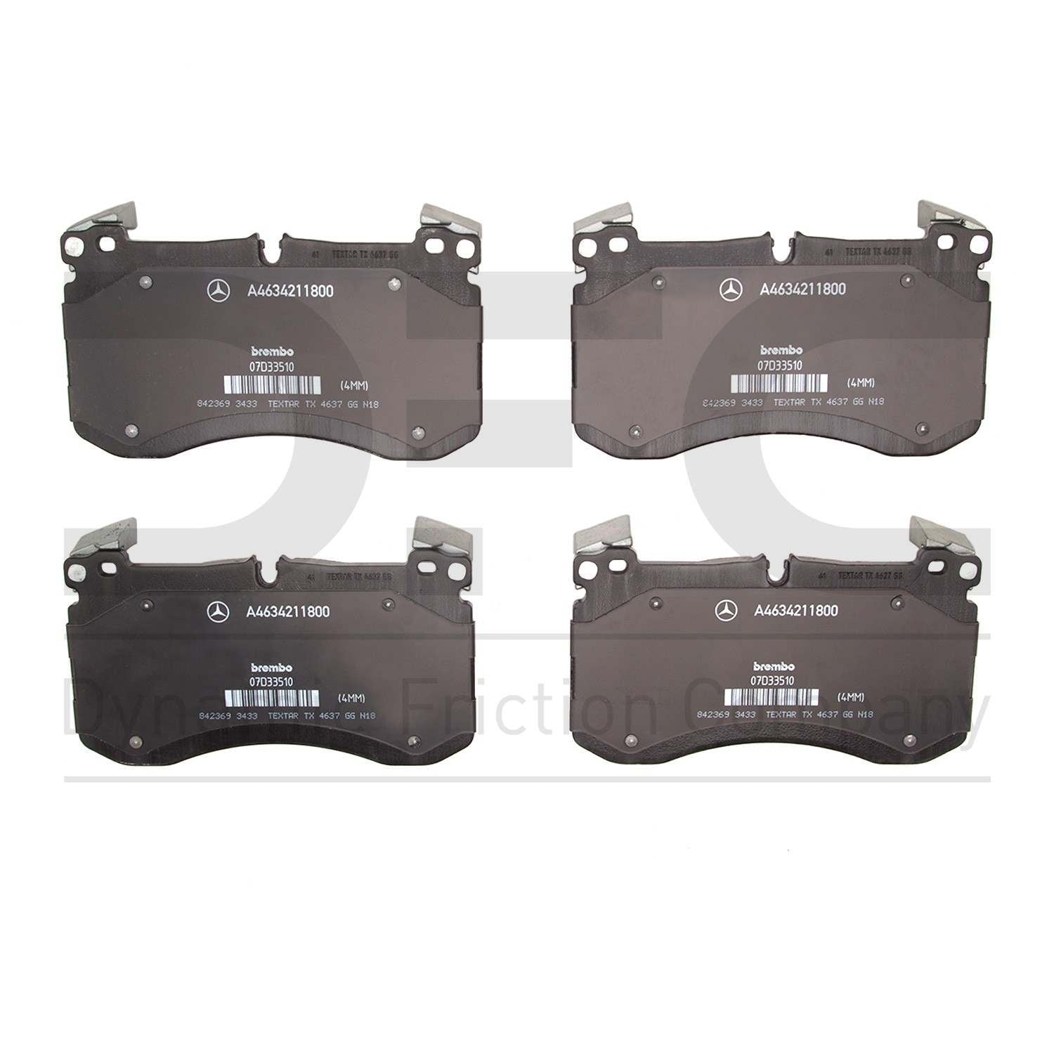 dynamic friction company disc brake pad set  frsport 1551-2238-00