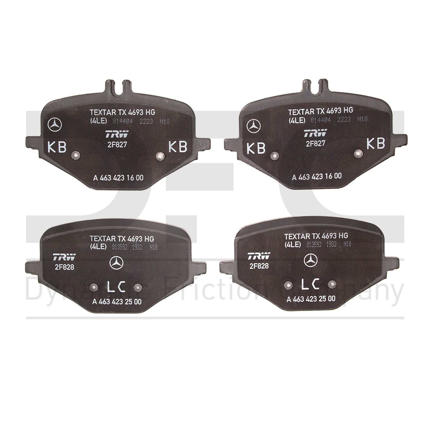 dynamic friction company disc brake pad set  frsport 1551-2239-00