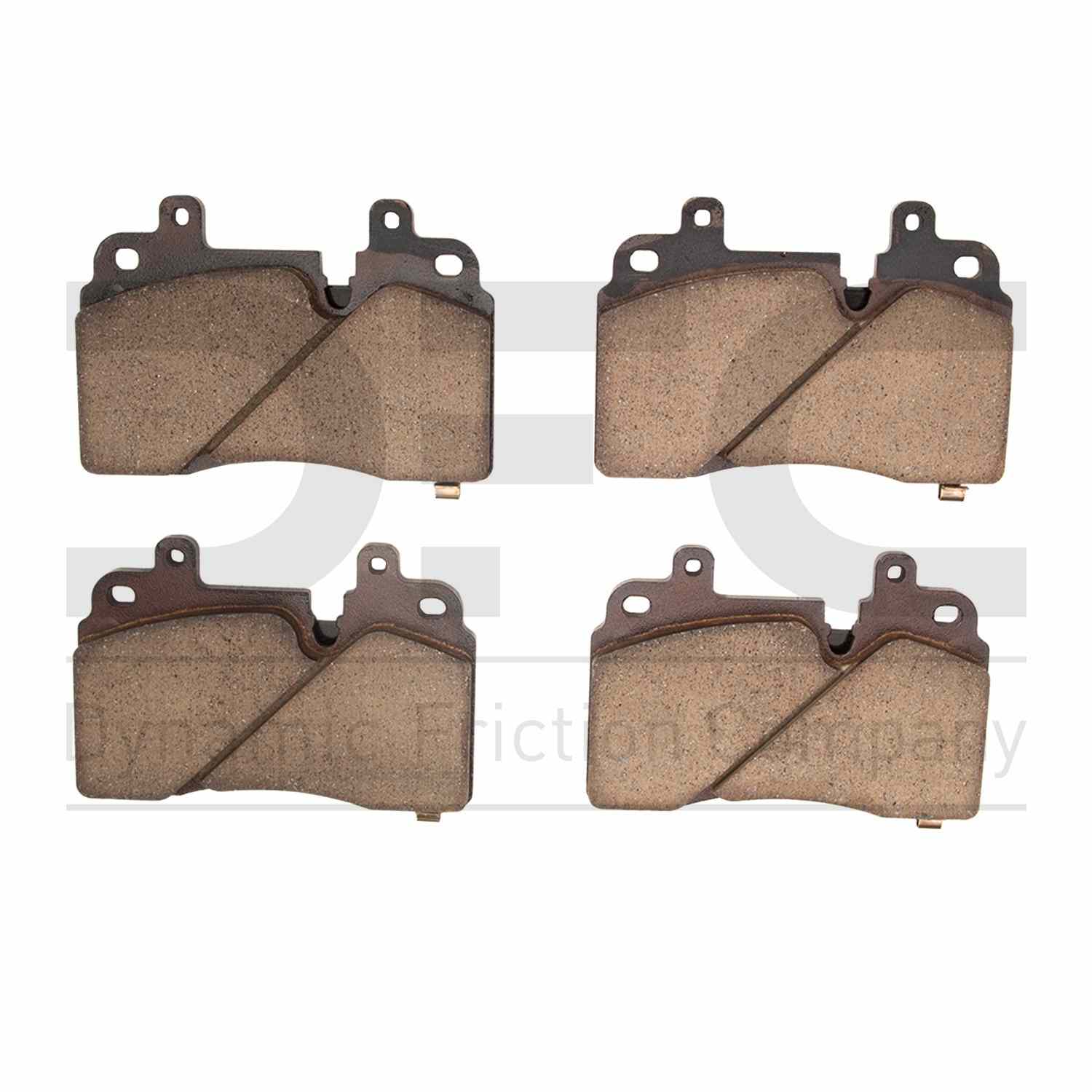 Dynamic Friction Company Disc Brake Pad Set  top view frsport 1551-2251-00