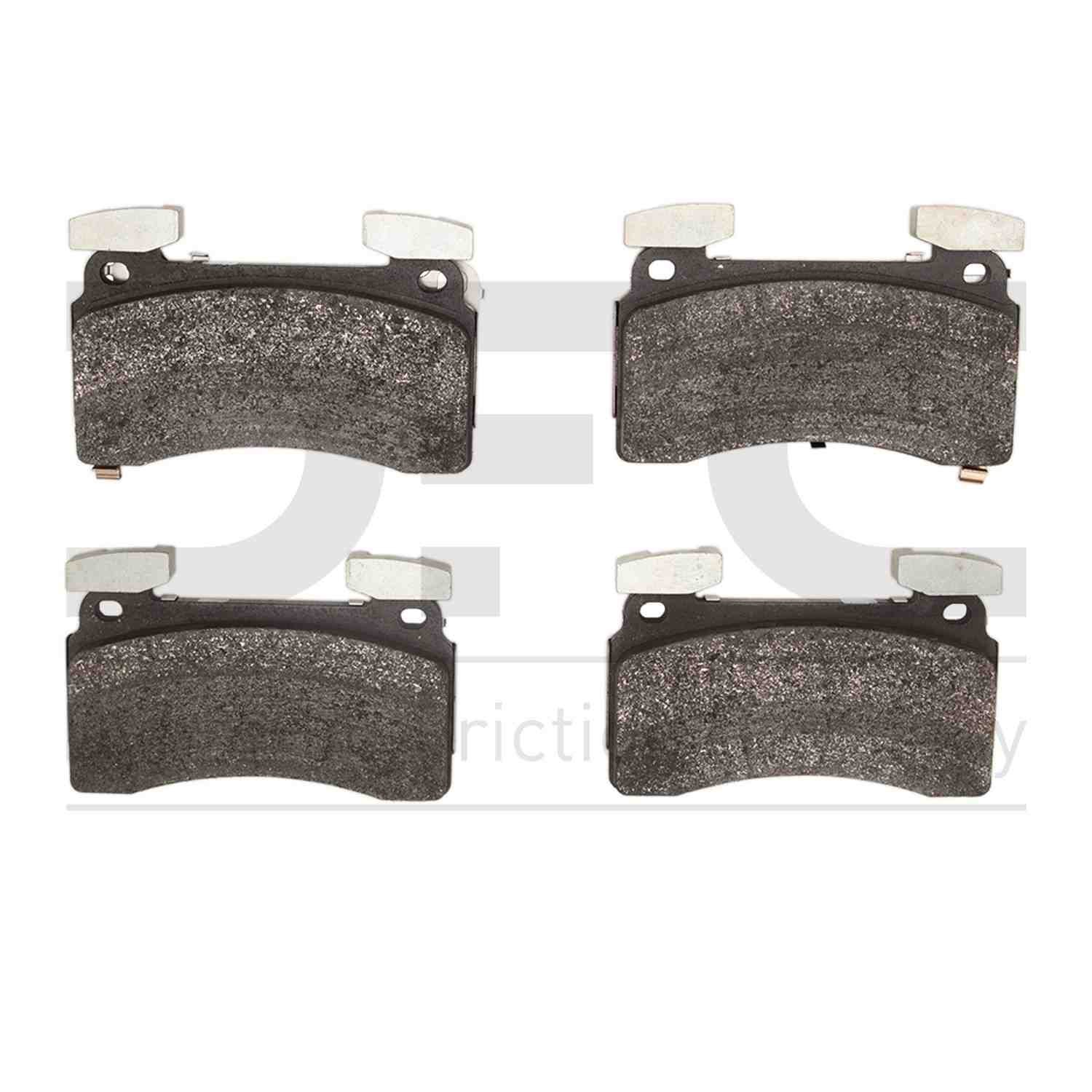 Dynamic Friction Company Disc Brake Pad Set  top view frsport 1551-2254-00