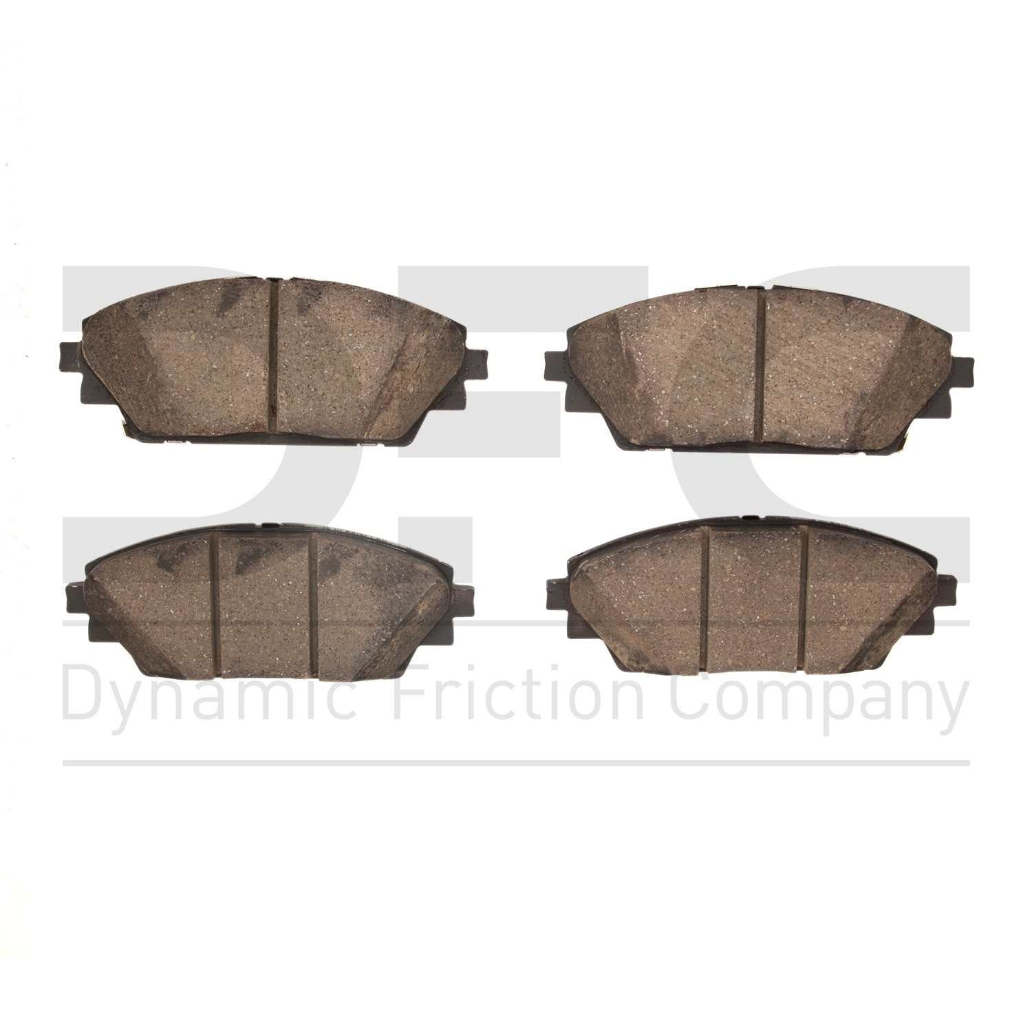 Dynamic Friction Company Disc Brake Pad Set  top view frsport 1551-2275-00