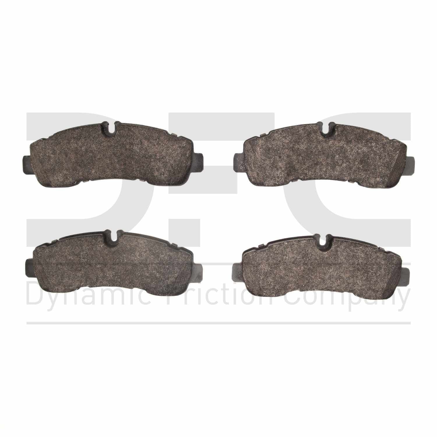 Dynamic Friction Company Disc Brake Pad Set  top view frsport 1551-2281-00