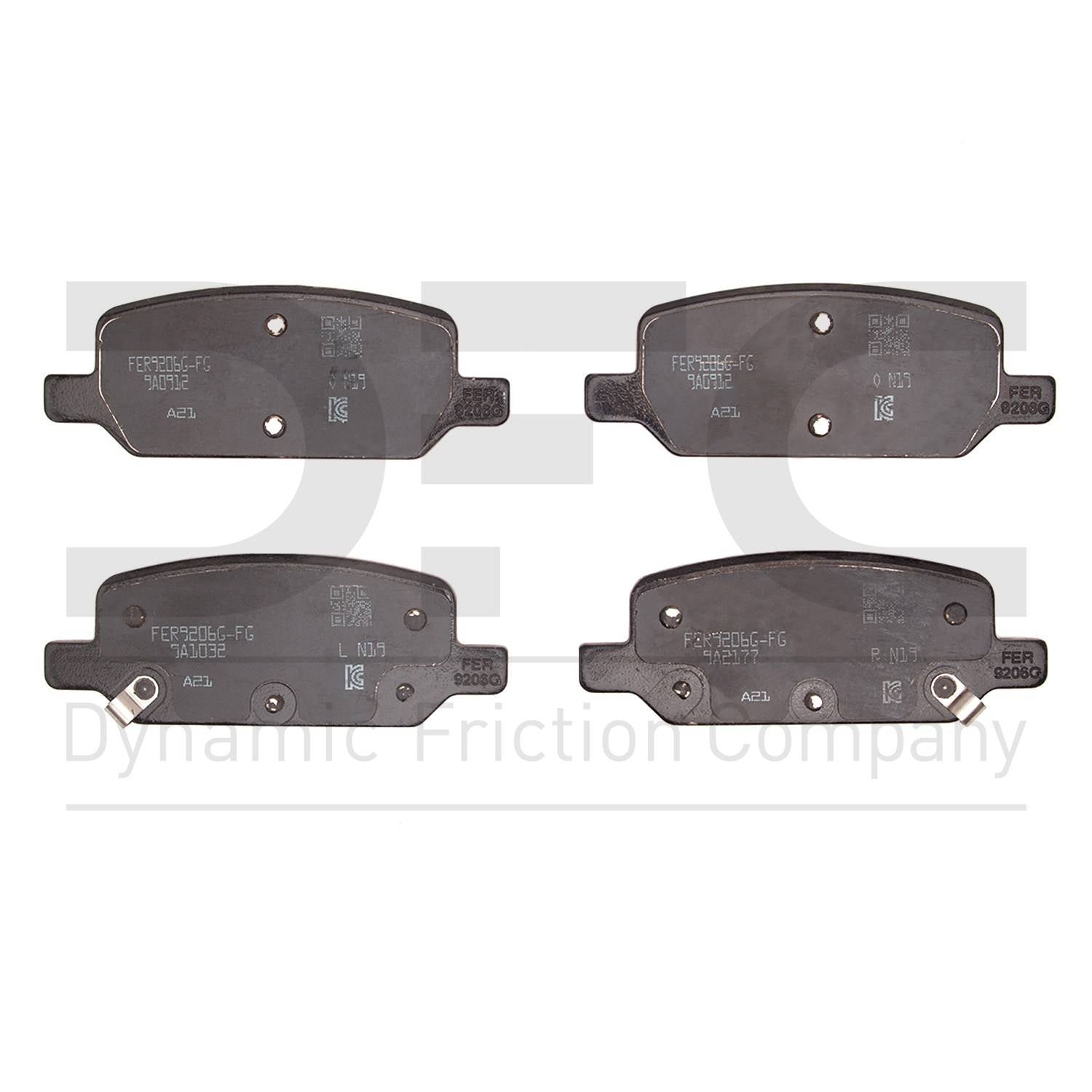 dynamic friction company disc brake pad set  frsport 1551-2283-00