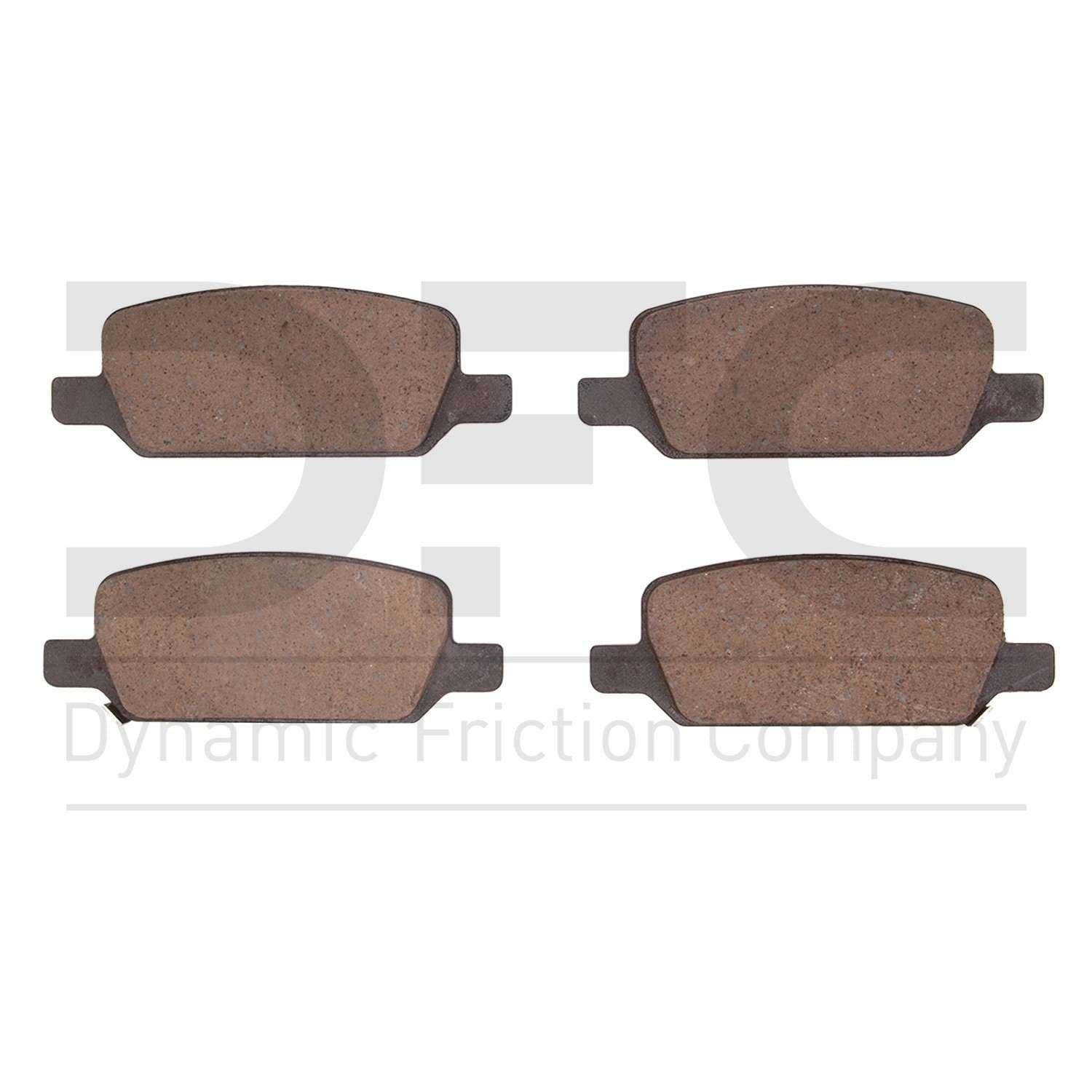 Dynamic Friction Company Disc Brake Pad Set  top view frsport 1551-2283-00