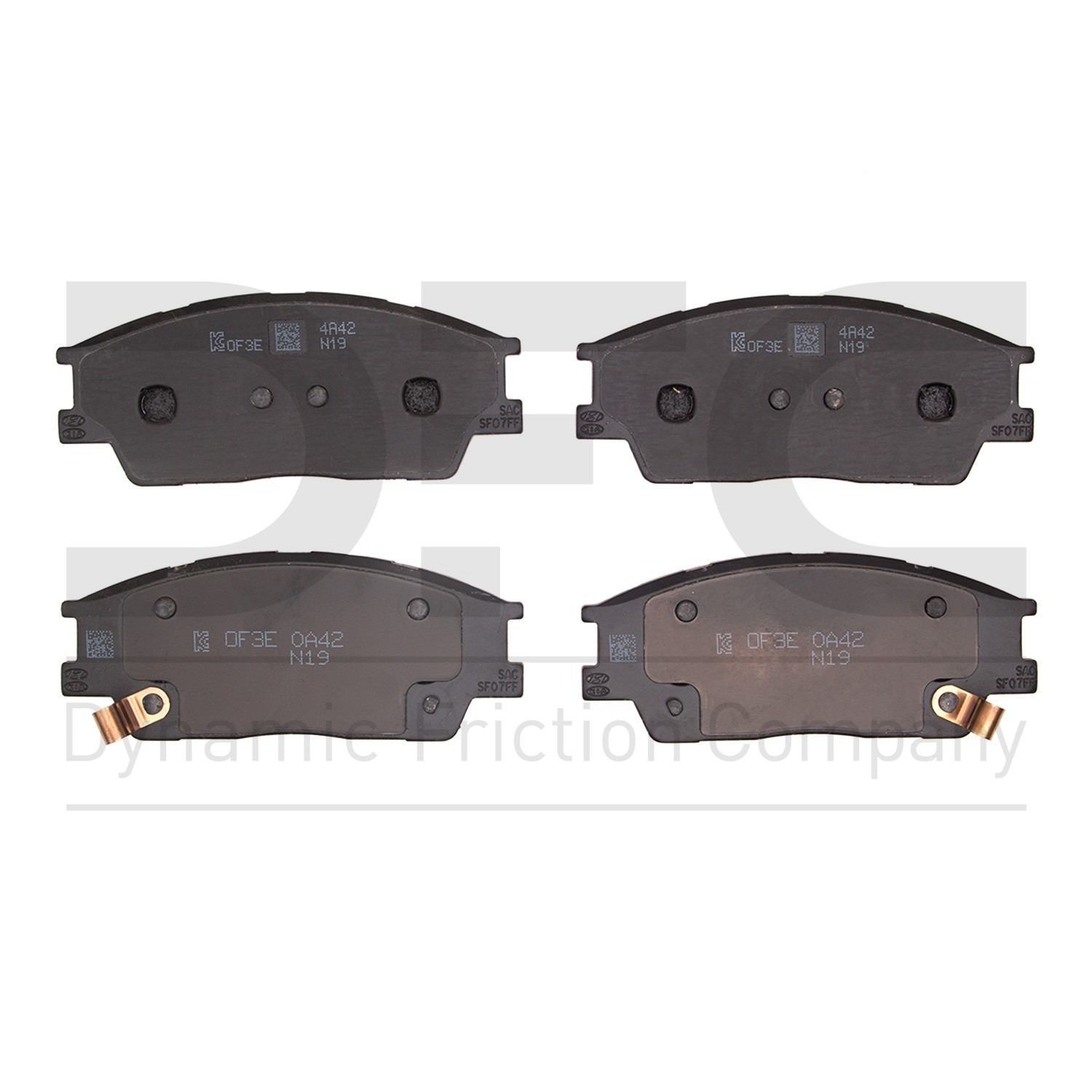 dynamic friction company disc brake pad set  frsport 1551-2285-00