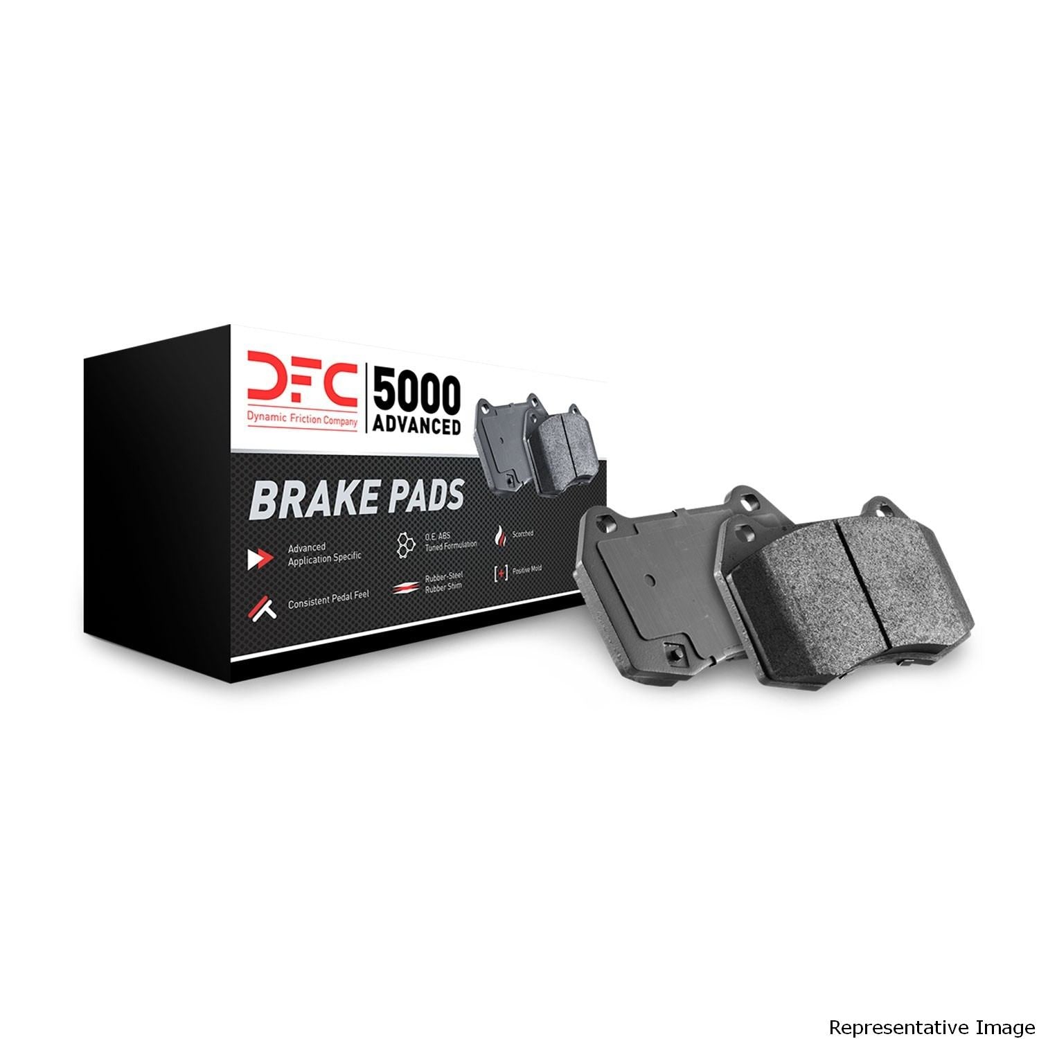 Dynamic Friction Company Disc Brake Pad Set  top view frsport 1551-2305-00